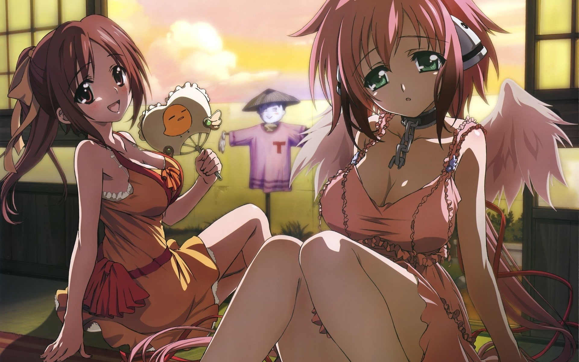 1080P, Sora No Otoshimono, anime, Anime Girls, Ikaros, Mitsuki Sohara, HD Wallpaper
