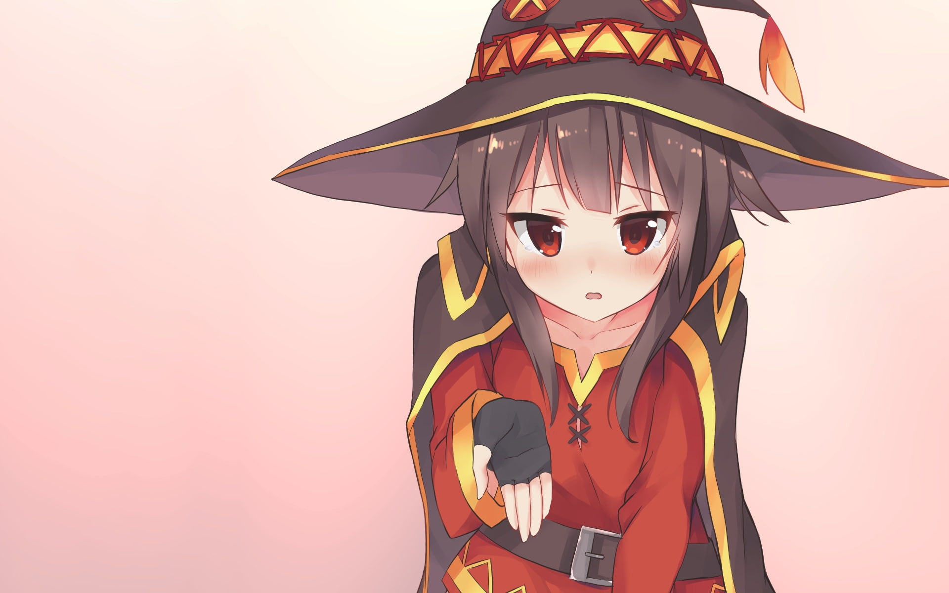clothing, 1080P, creativity, outdoors, kono subarashii sekai ni shukufuku wo, studio shot, konosuba, toy, no people, male likeness, representation, megumin, HD Wallpaper