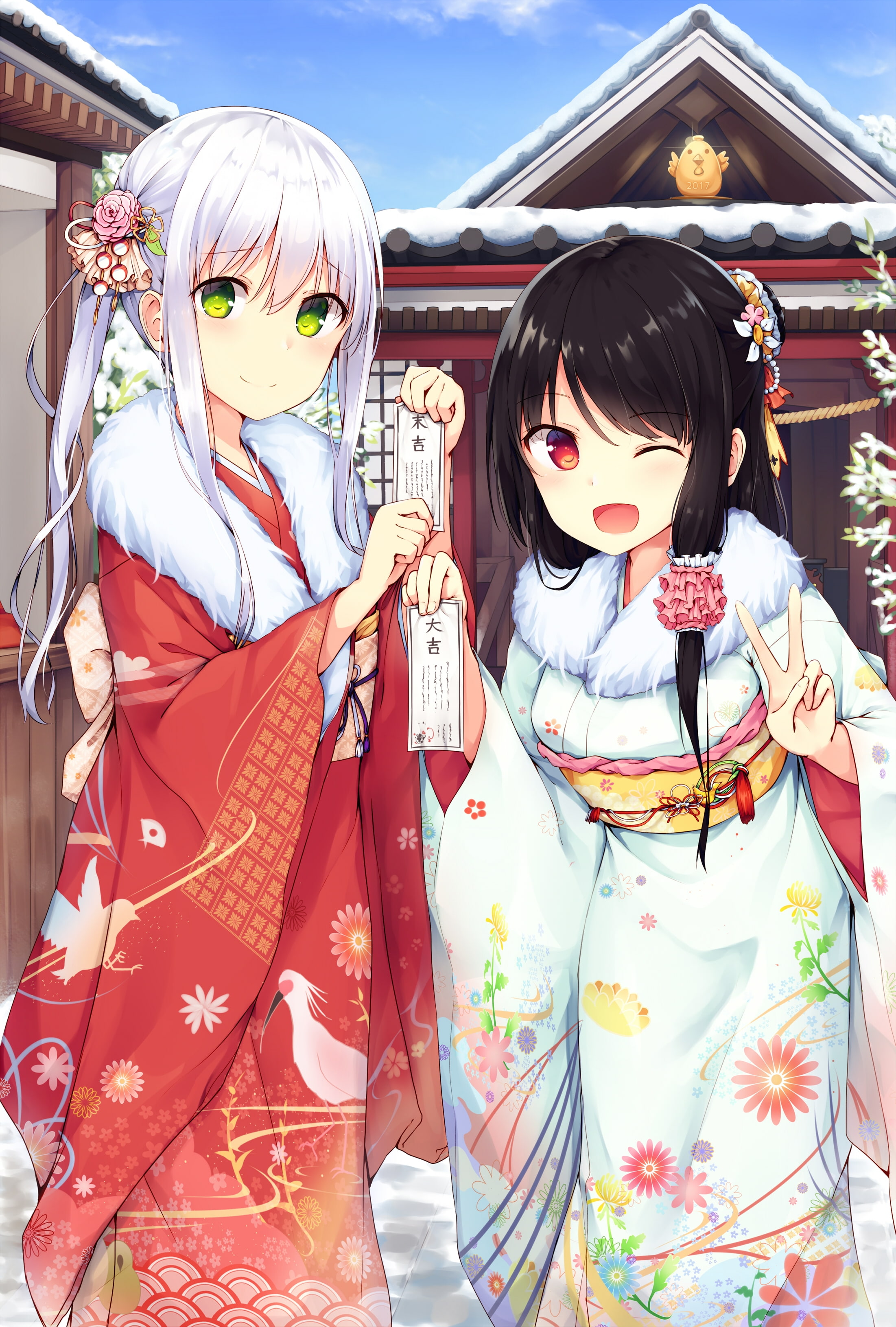 people, women, adult, waist up, disguise, smiling, two people, traditional clothing, fashion, representation, focus on foreground, 2K, clothing, front view, Phone HD Wallpaper
