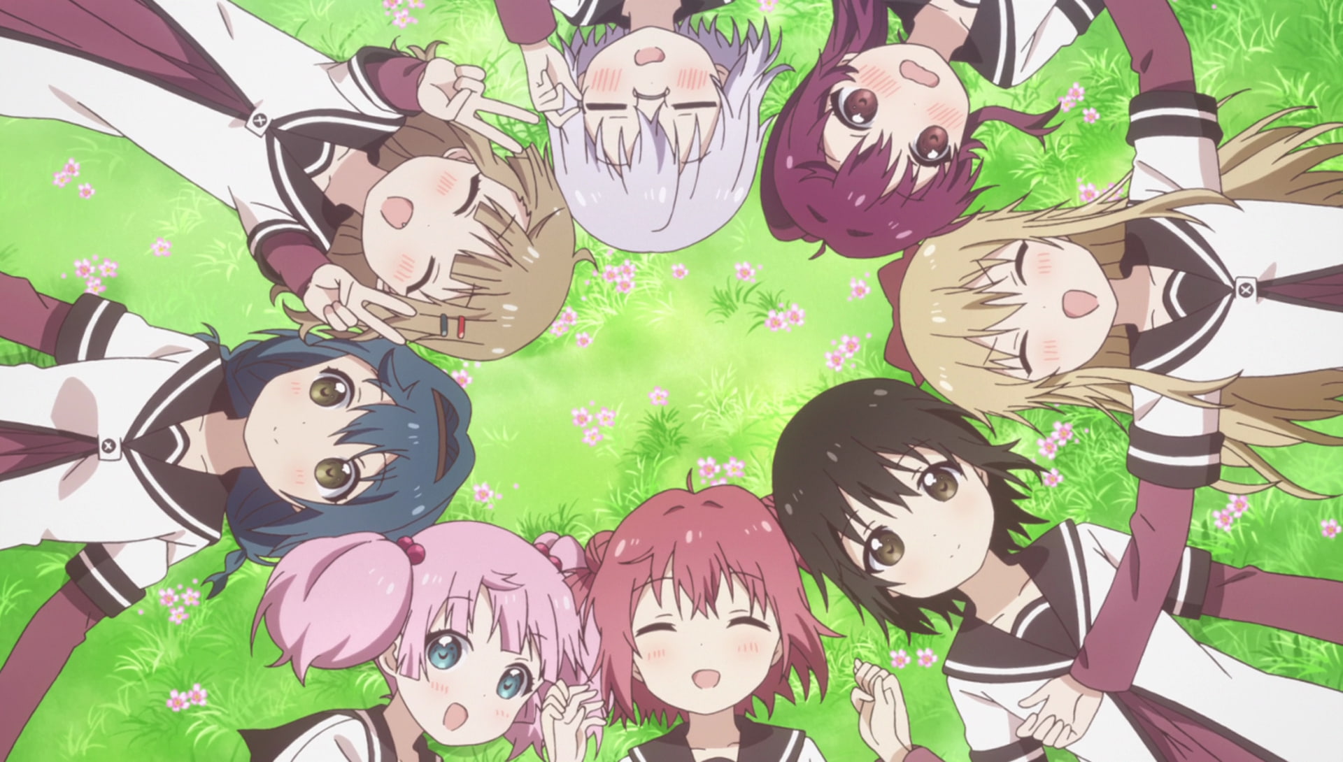 mask, Akaza Akari, Sakurako Ohmuro, Yoshikawa Chinatsu, Funami Yui, 1080P, real people, people, Chitose Ikeda, halloween, creativity, disguise, Yuru Yuri, HD Wallpaper