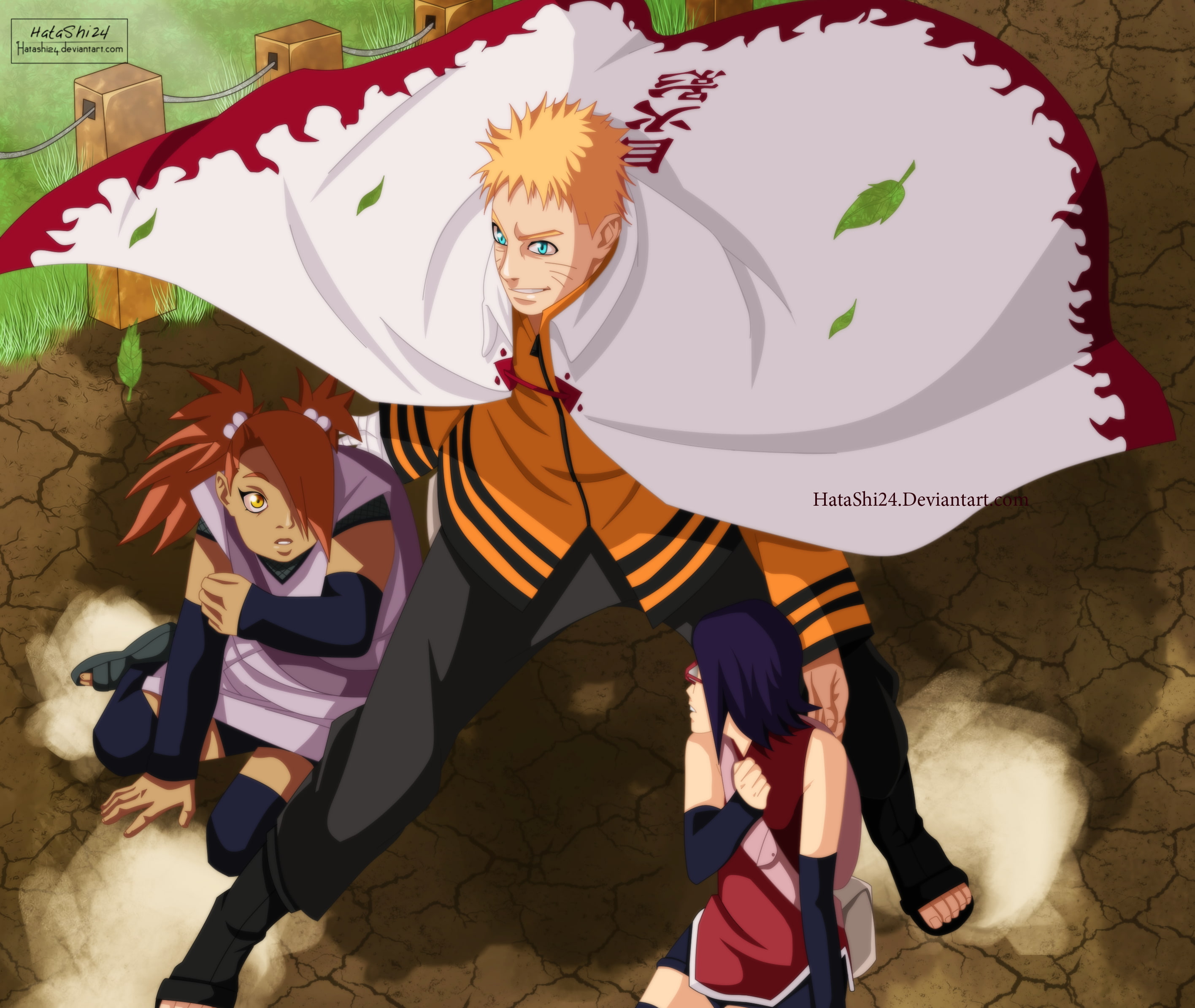 Naruto Uzumaki, Boruto, 2K, Chōchō Akimichi, Sarada Uchiha, Anime, HD Wallpaper