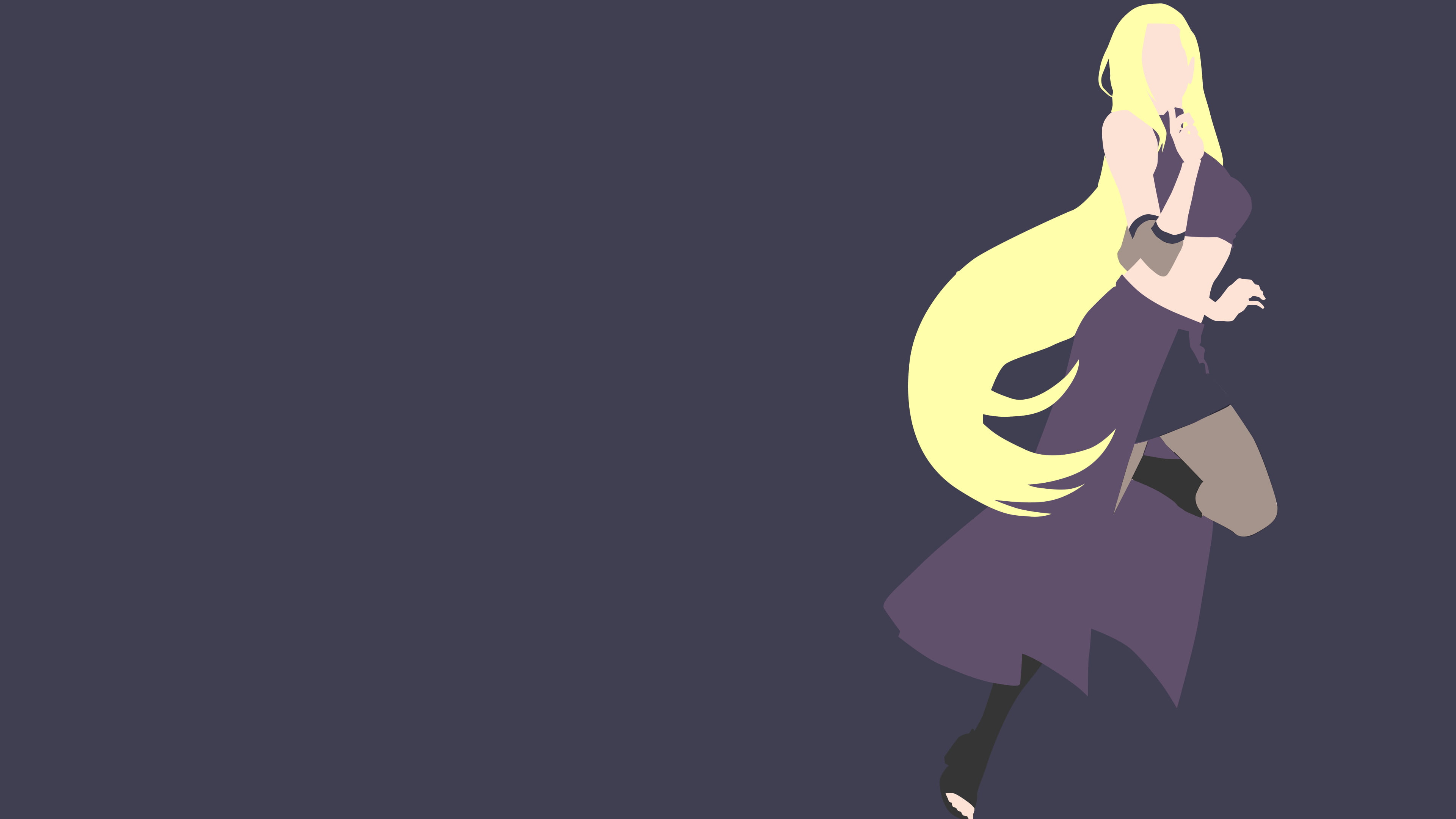 Naruto, Minimalist, 4K, Ino Yamanaka, HD Wallpaper