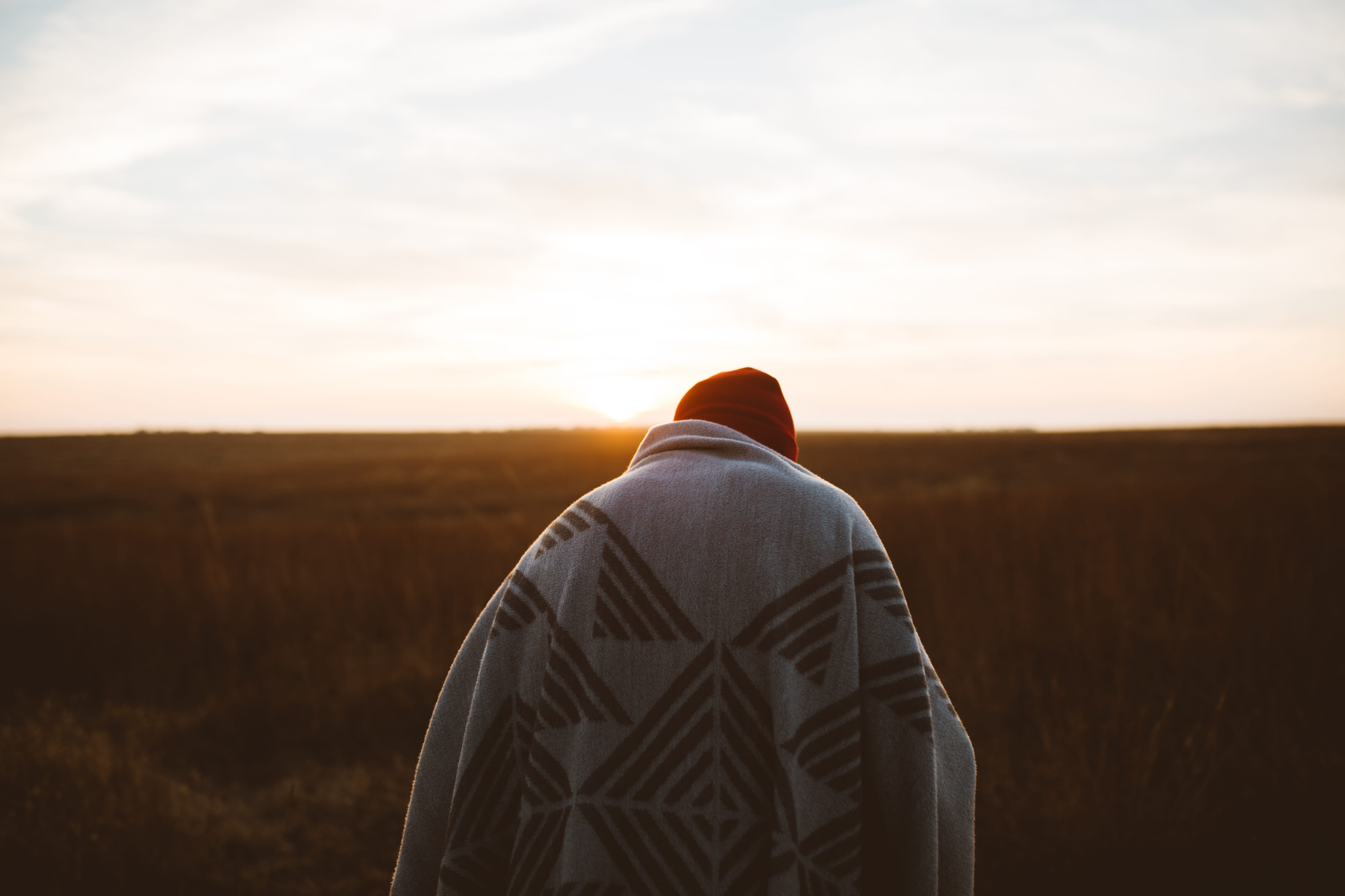 males, covered, adults Only, nature, sunrise, one person, young Men, women, hood - clothing, clothing, outdoors, togetherness, land, heterosexual Couple, HD Wallpaper