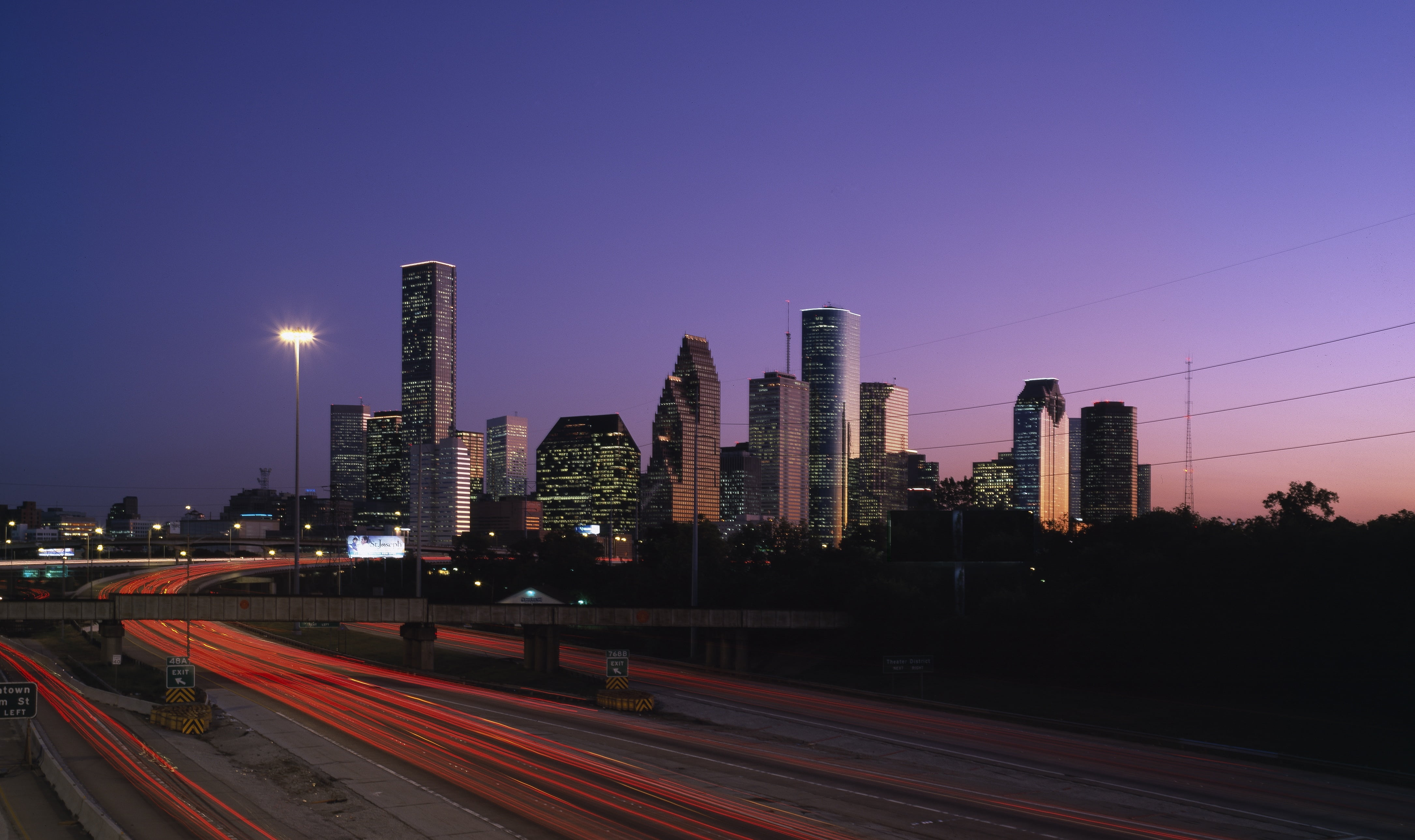 outdoors, nature, skyline, office building exterior, united states, homes, built structure, city life, america, blue, 4K, texas, city, carol m highsmith, HD Wallpaper
