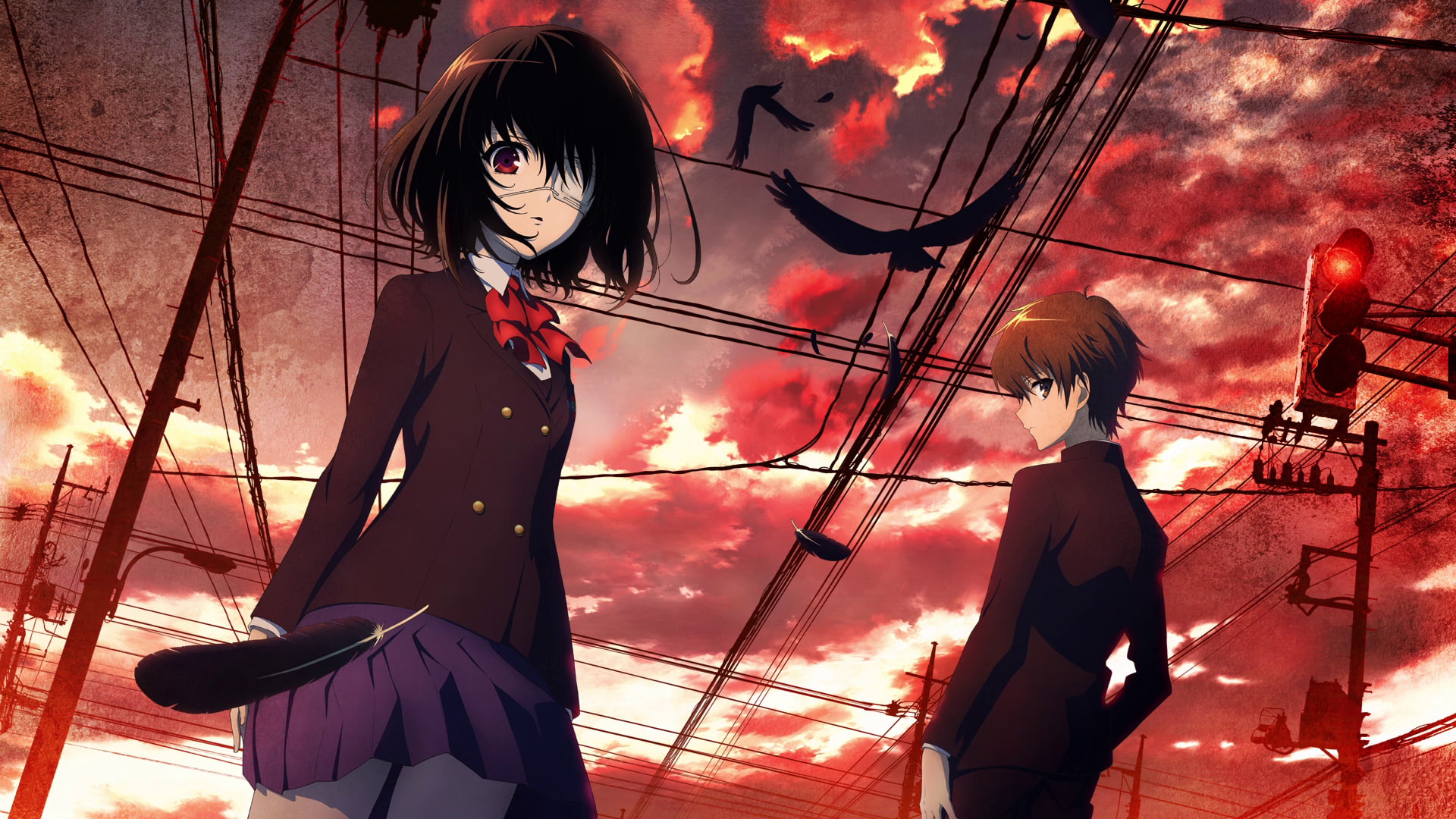 mei, sakakibara, misaki, 1080P, kouichi, HD Wallpaper