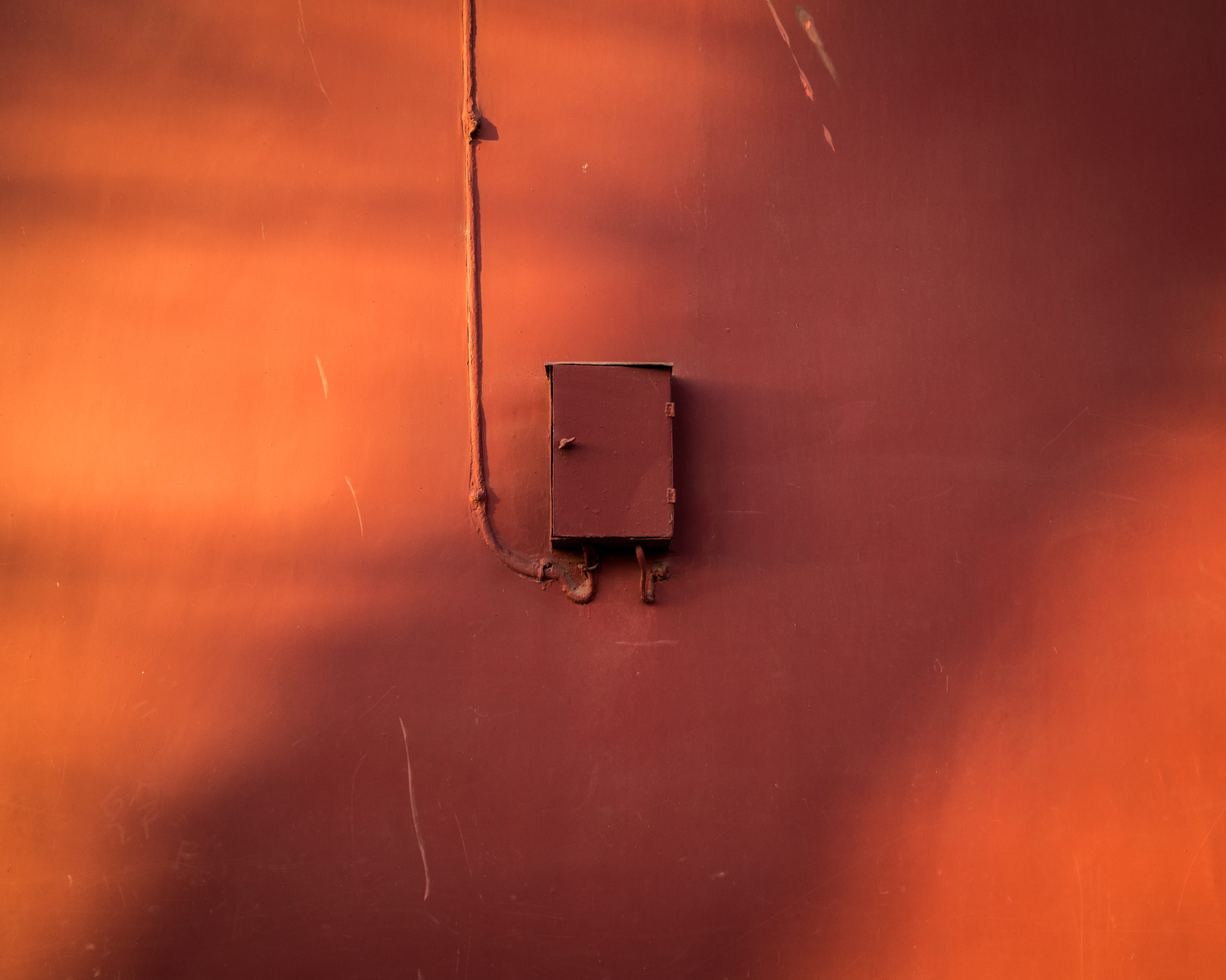 fuse box, safety, power, door, light, close-up, fuel and power generation, wall, power supply, closed, orange color, mountain, metal, damaged, photo, switch, HD Wallpaper