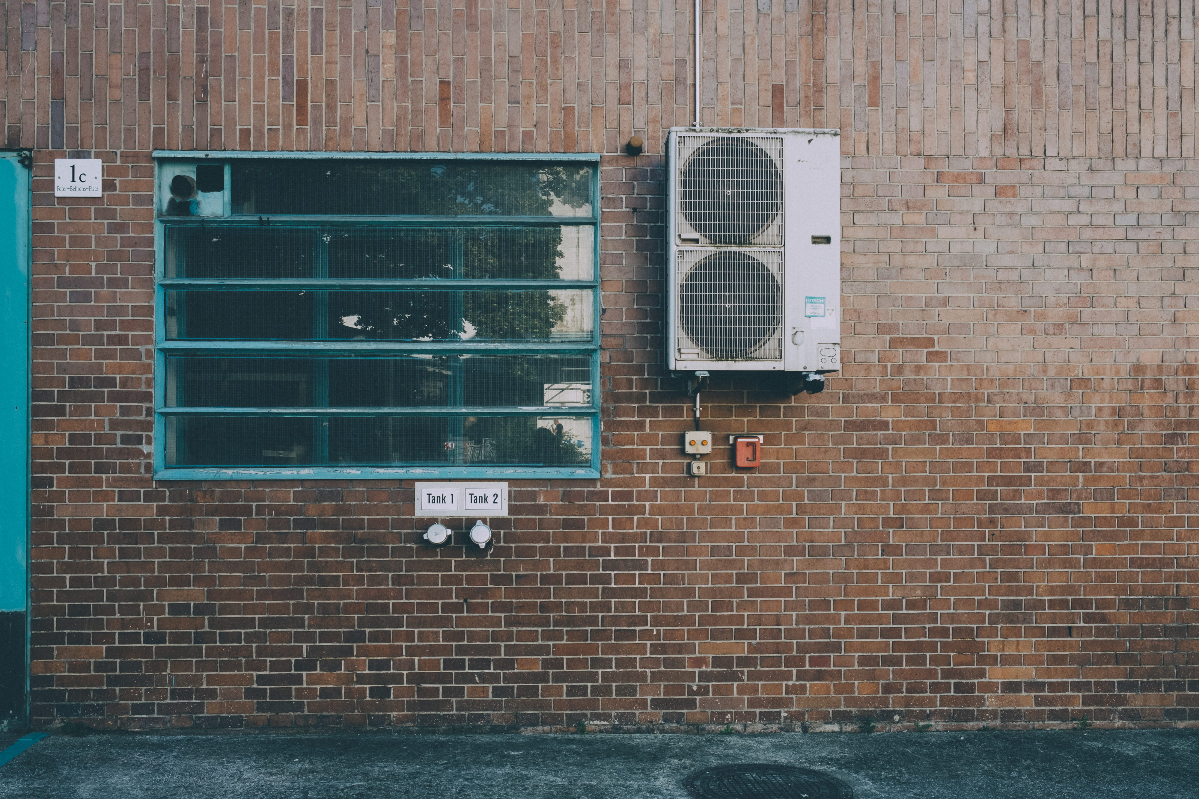 electricity, bricks, day, window, no people, architecture, fuel and power generation, brick wall, building exterior, outdoors, technology, built structure, HD Wallpaper