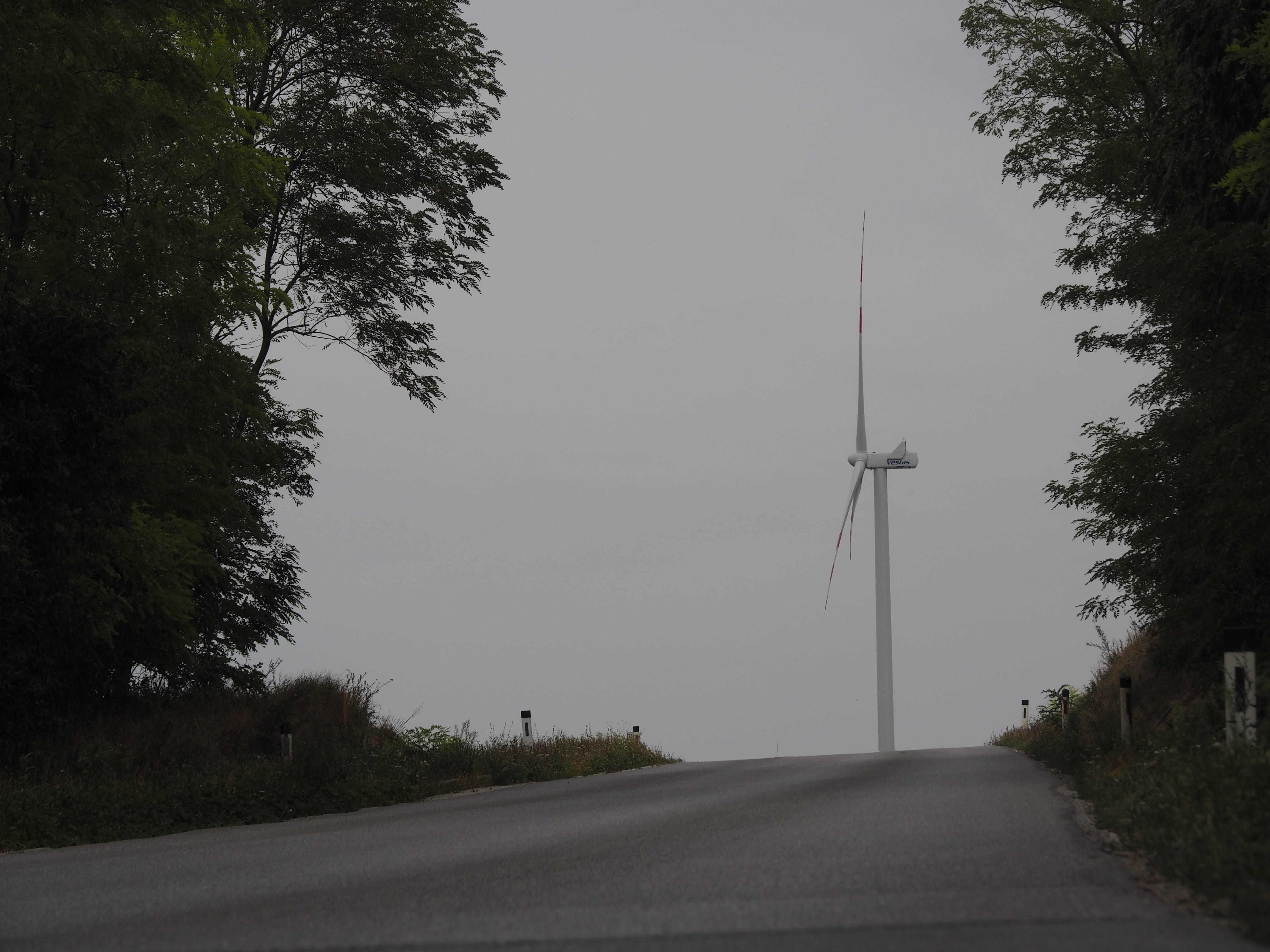 rotor, windmill, self catering, landscape, environmental technology, wind power plant, plant, road, wind park, nature, clouds, renewable energy, summer, HD Wallpaper