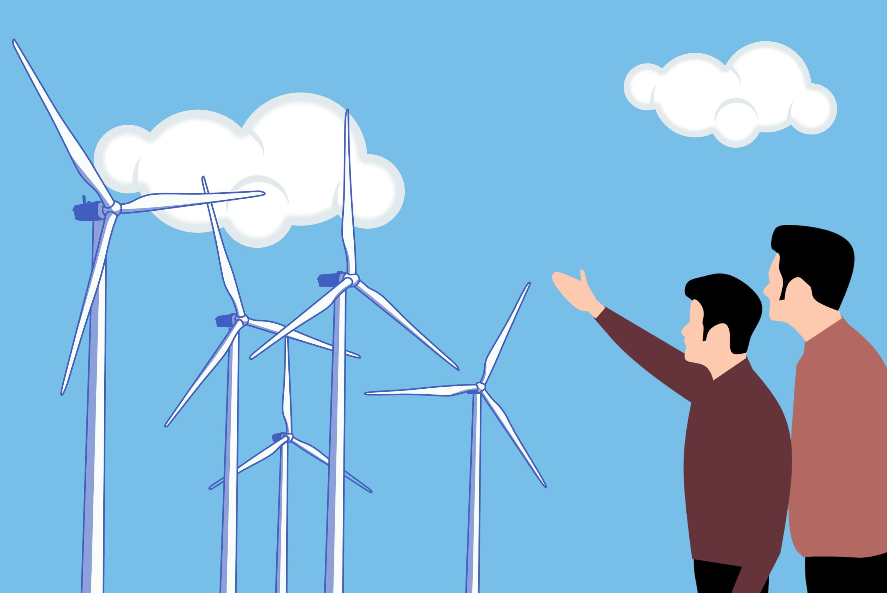 wind power, fuel and power generation, technology, nature, alternative energy, communication, wind, presenting, green, people, environmental conservation, HD Wallpaper