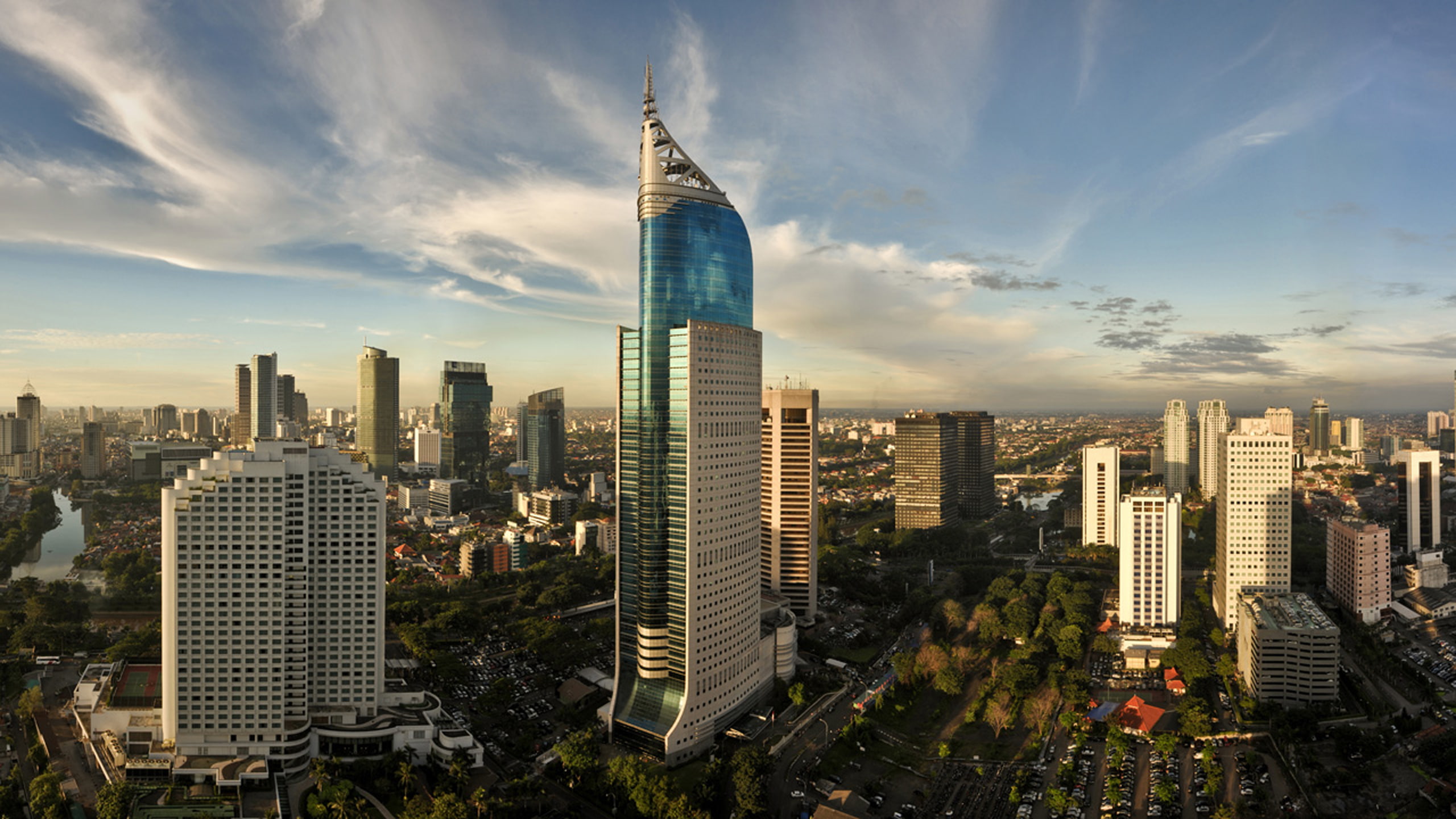 hd, indonesia, skyline, jakarta, 2K, HD Wallpaper
