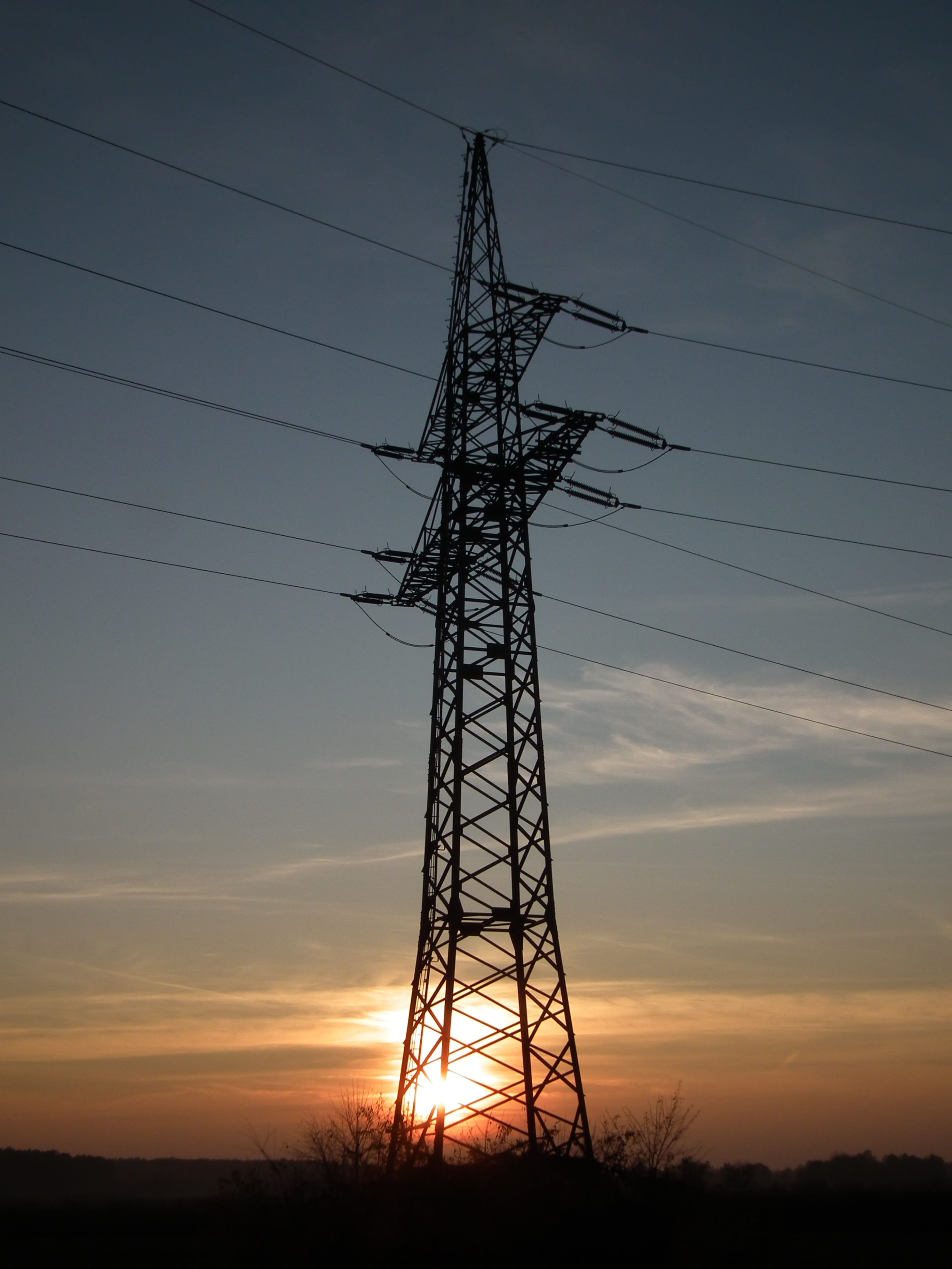 electricity pylon, cloud - sky, power line, metal, outdoors, land, cable, high voltage, power supply, iron - metal, tall - high, complexity, strommast, Phone HD Wallpaper
