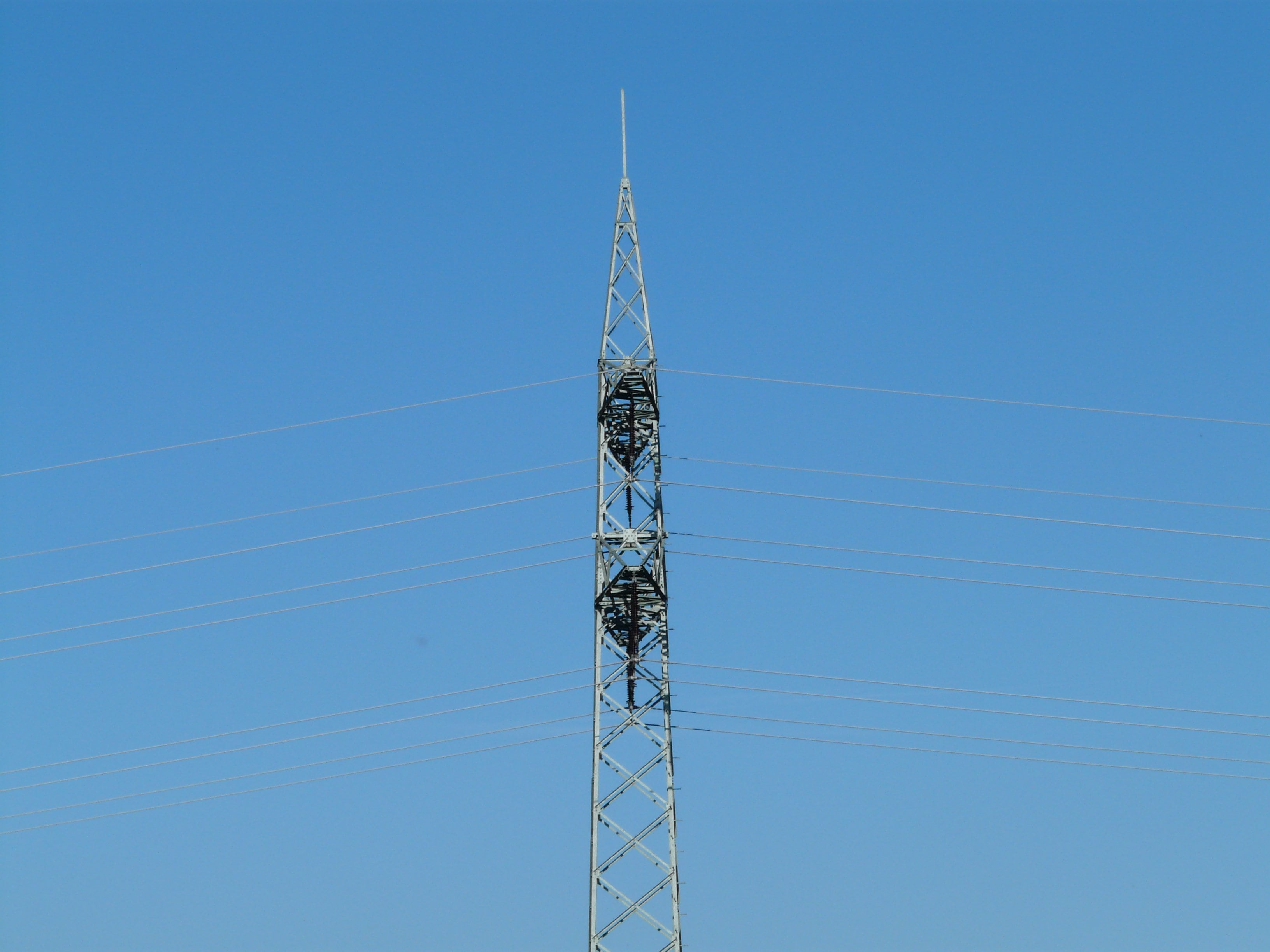 built structure, power line, connection, building, screw, rivet, strommast, no people, iron, electrical equipment, nature, copy space, electricity pylon, HD Wallpaper