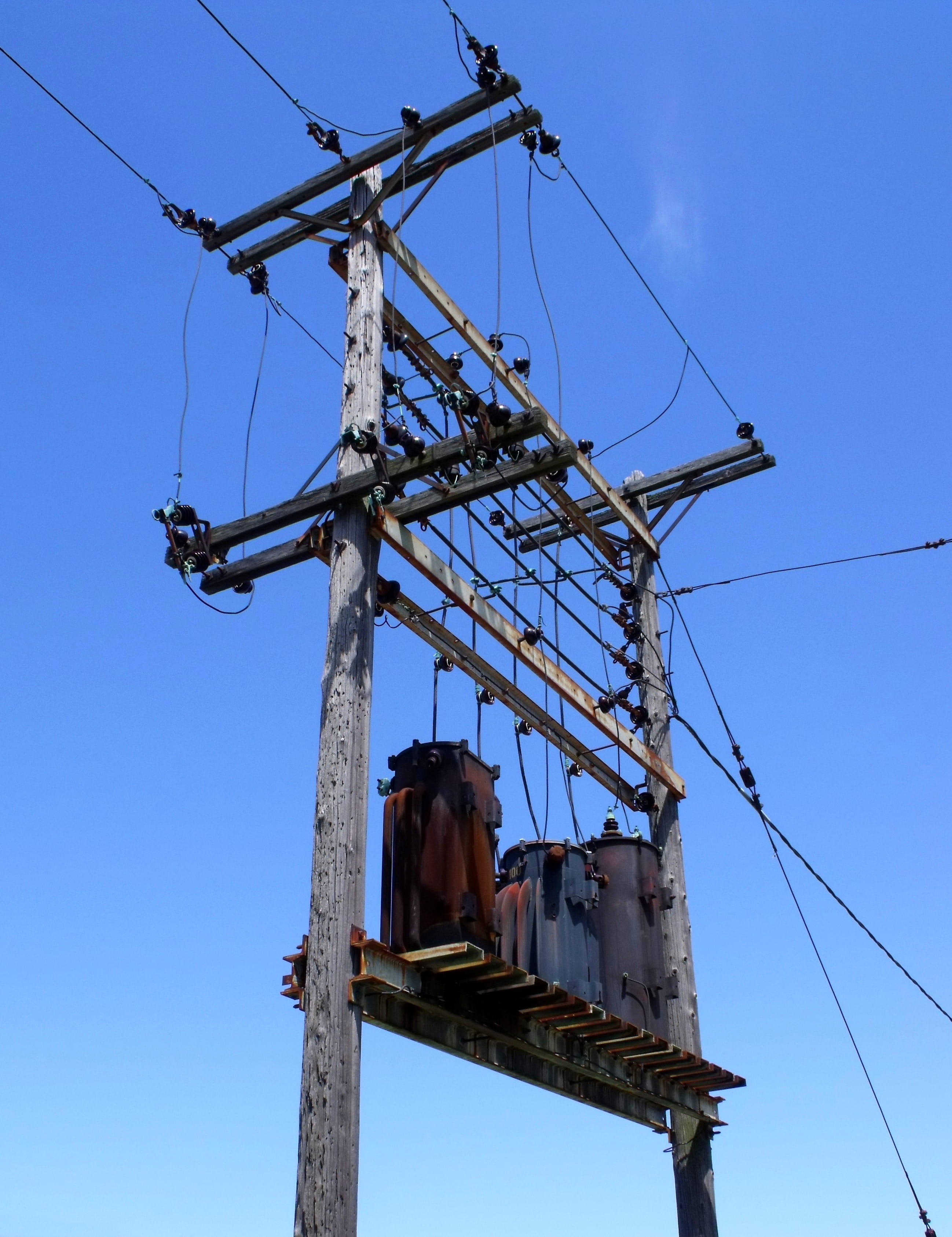 technology, supply, abandoned, electricity pylon, nature, stepdown, power line, industry, power supply, Substation, ancient, built structure, outdoors, Phone HD Wallpaper