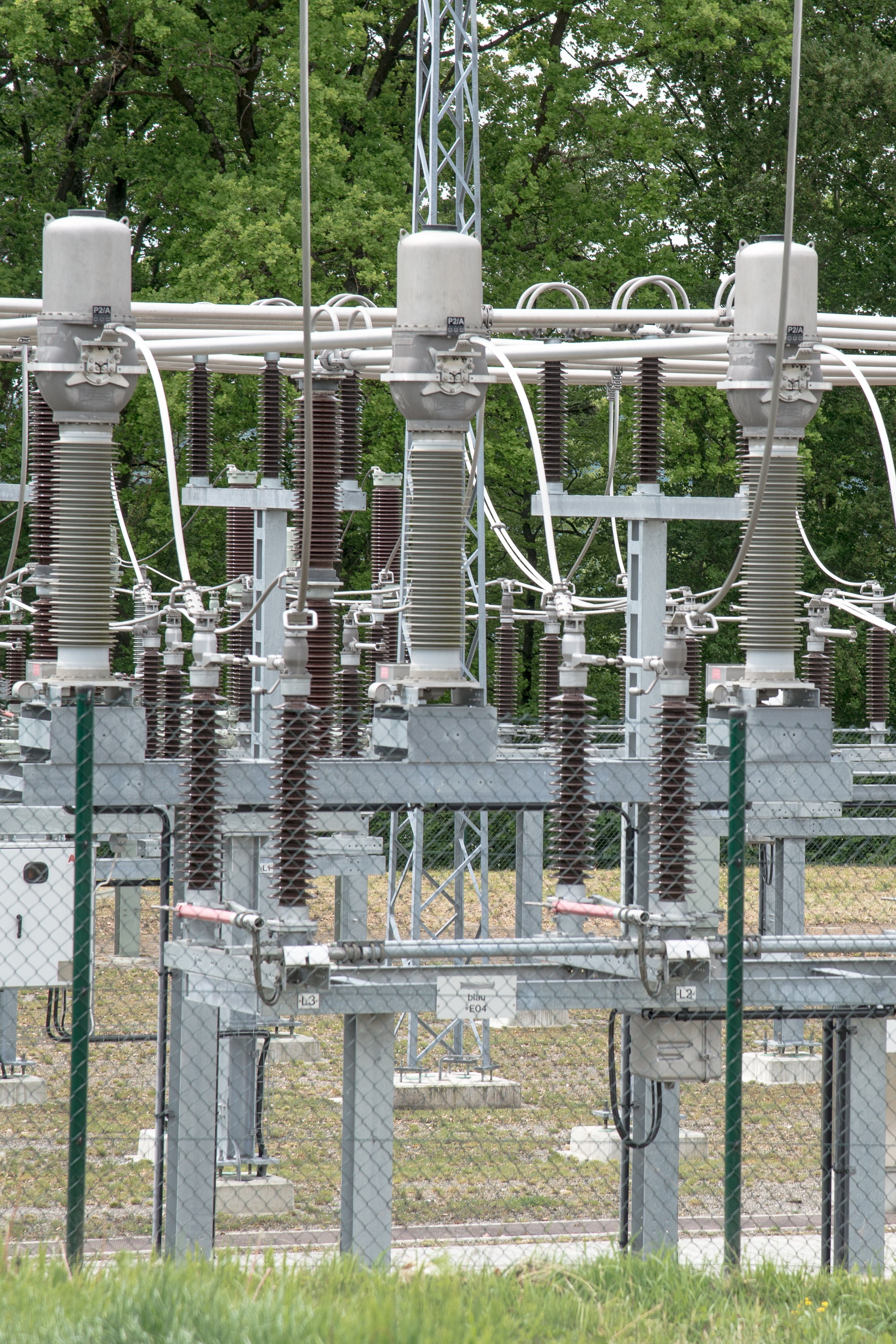 4K, power generation, no people, outdoors, caution, power supply, fence, cable, risk, protection, day, technology, boundary, landlines, security, energy, Phone HD Wallpaper