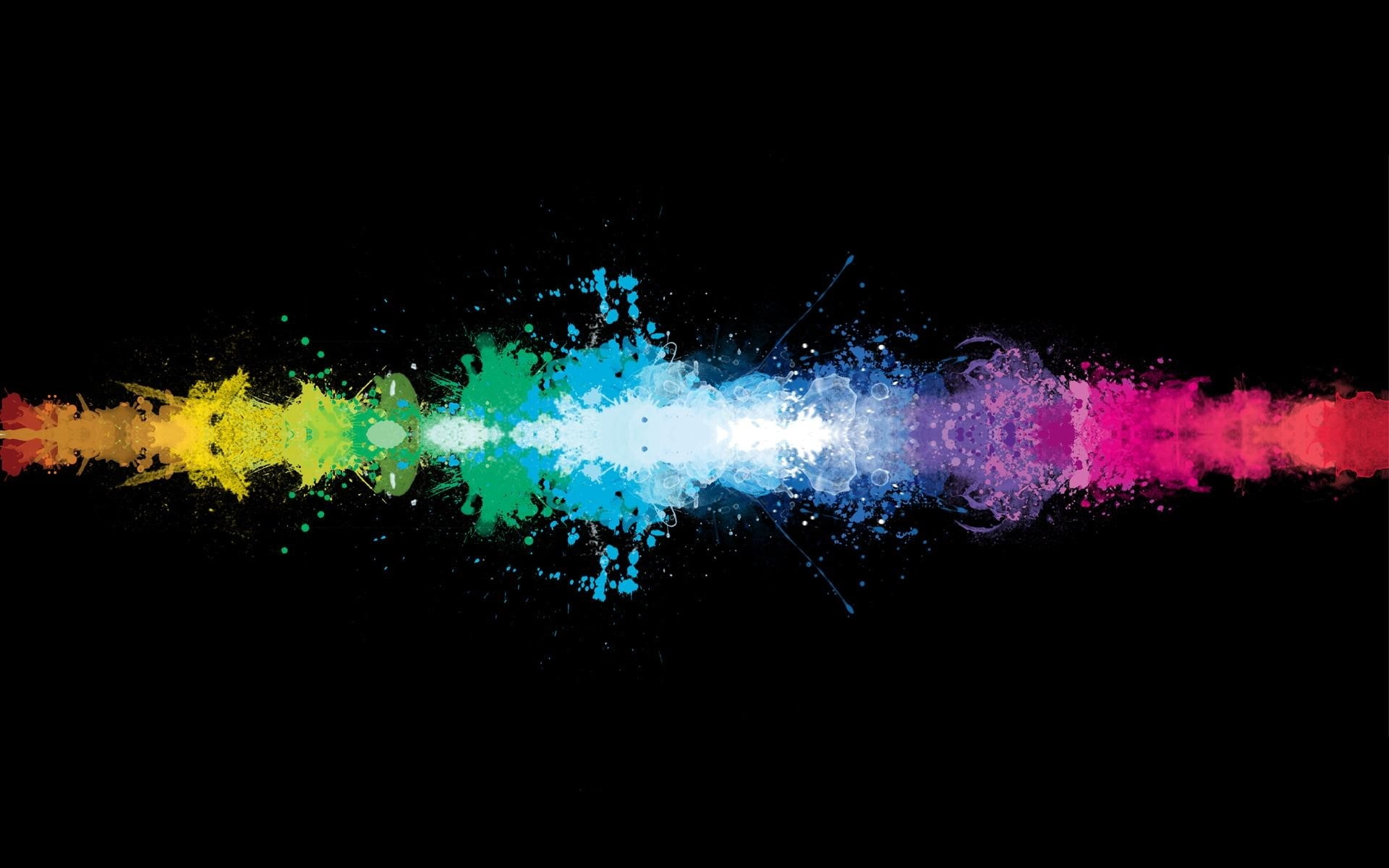 abstract, motion, vibrant color, night, Line, copy space, Rainbow, no people, pattern, abstract backgrounds, Colorful, multi colored, black background, HD Wallpaper