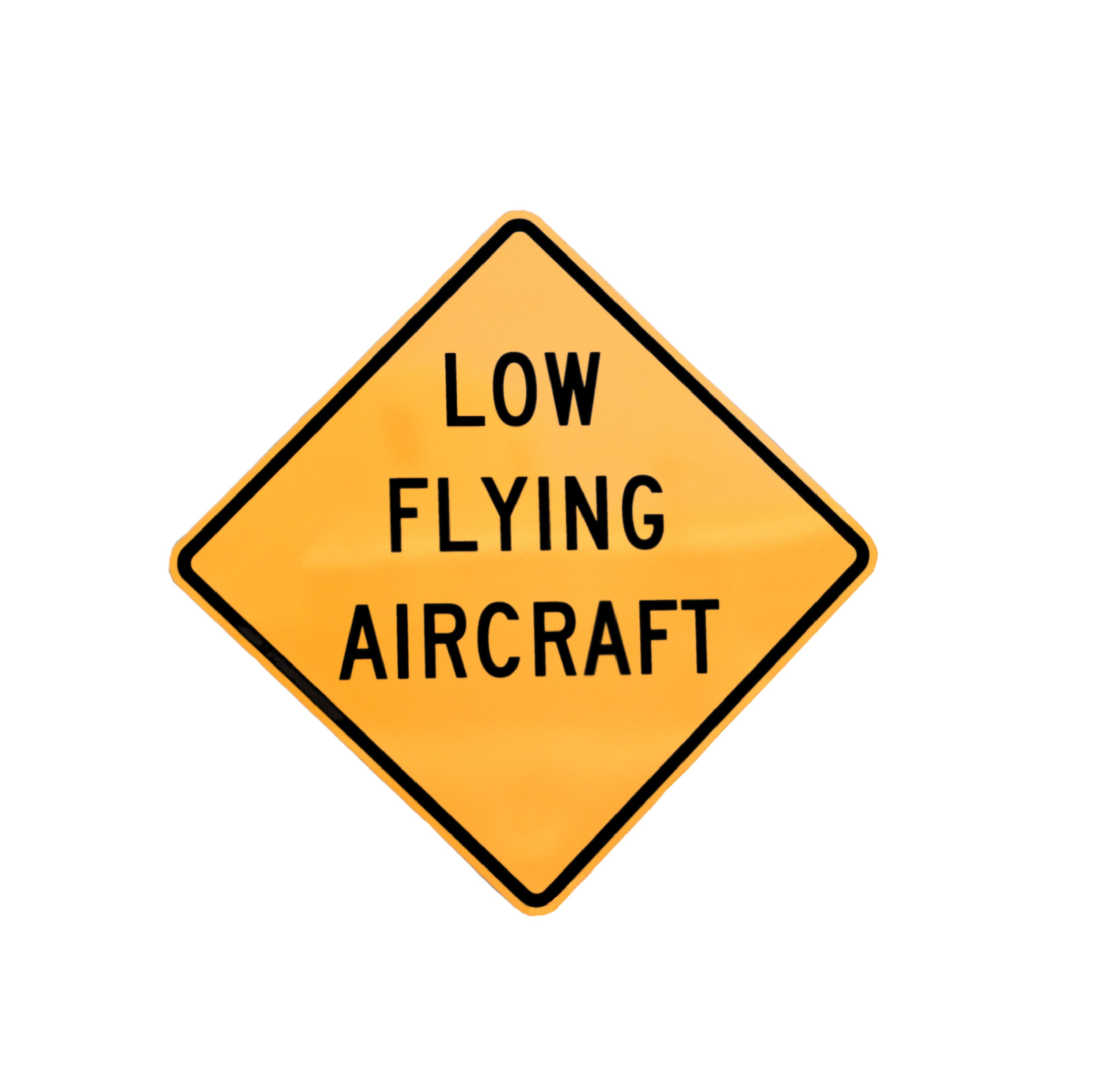 metal, low flying aircraft sign, communication, flying, low, motorist, highway, close-up, yellow, no people, airplane, copy space, road, safety, aircraft, HD Wallpaper