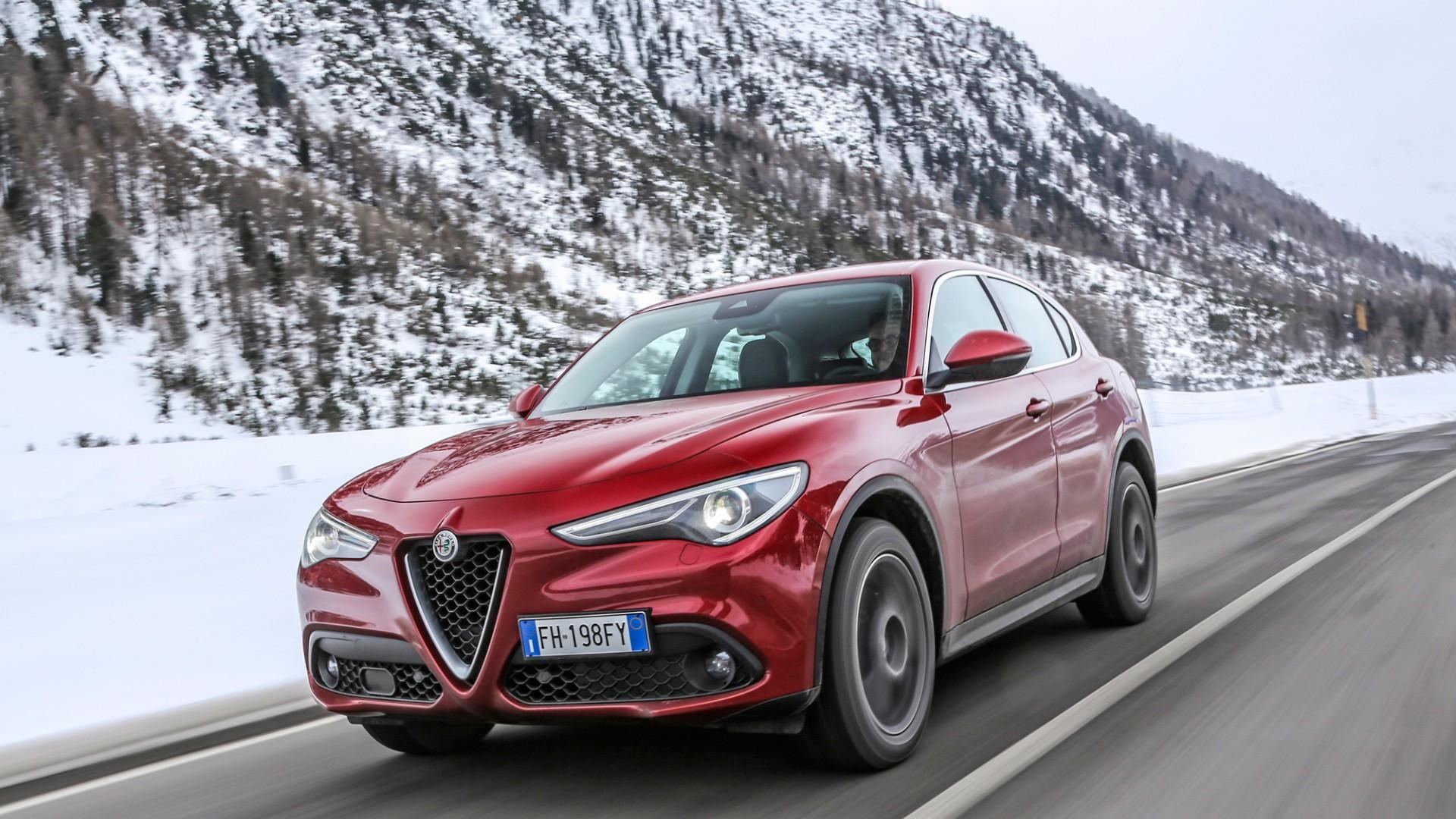 passion, snow, nature, white color, road, awd, italy, travel, speed, land vehicle, horsepower, red, rear wheel drive, 1080P, winter, stelvio pass, supercharged, HD Wallpaper