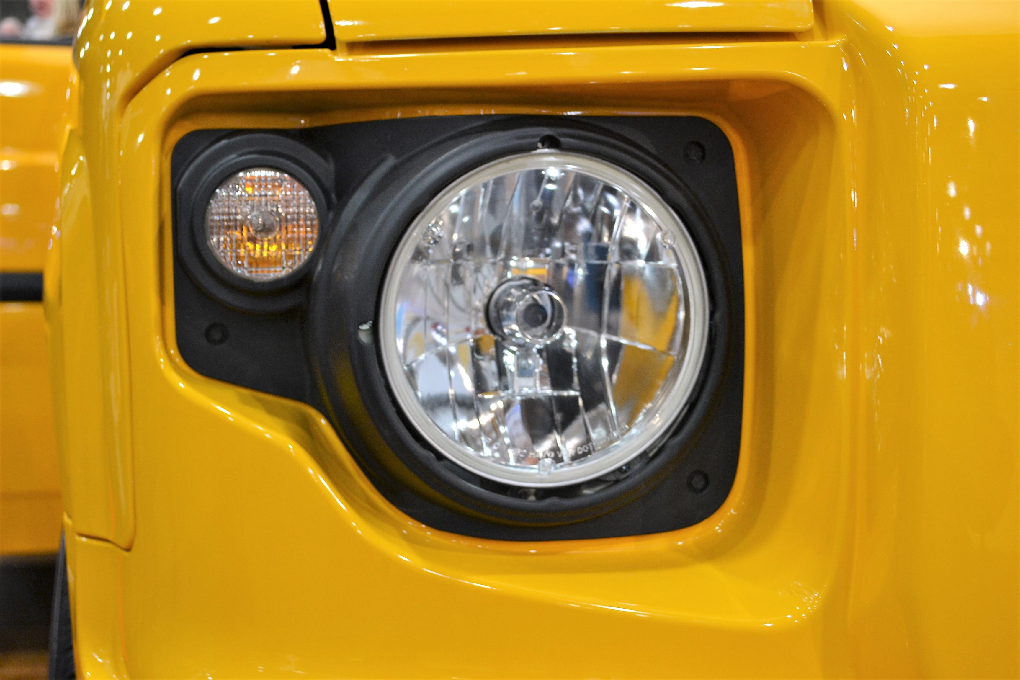 round, close-up, light, auto, glass - material, car, reflection, bright, day, industry, lamp, headlight, electrical, polished, efficient, vehicle, yellow, HD Wallpaper