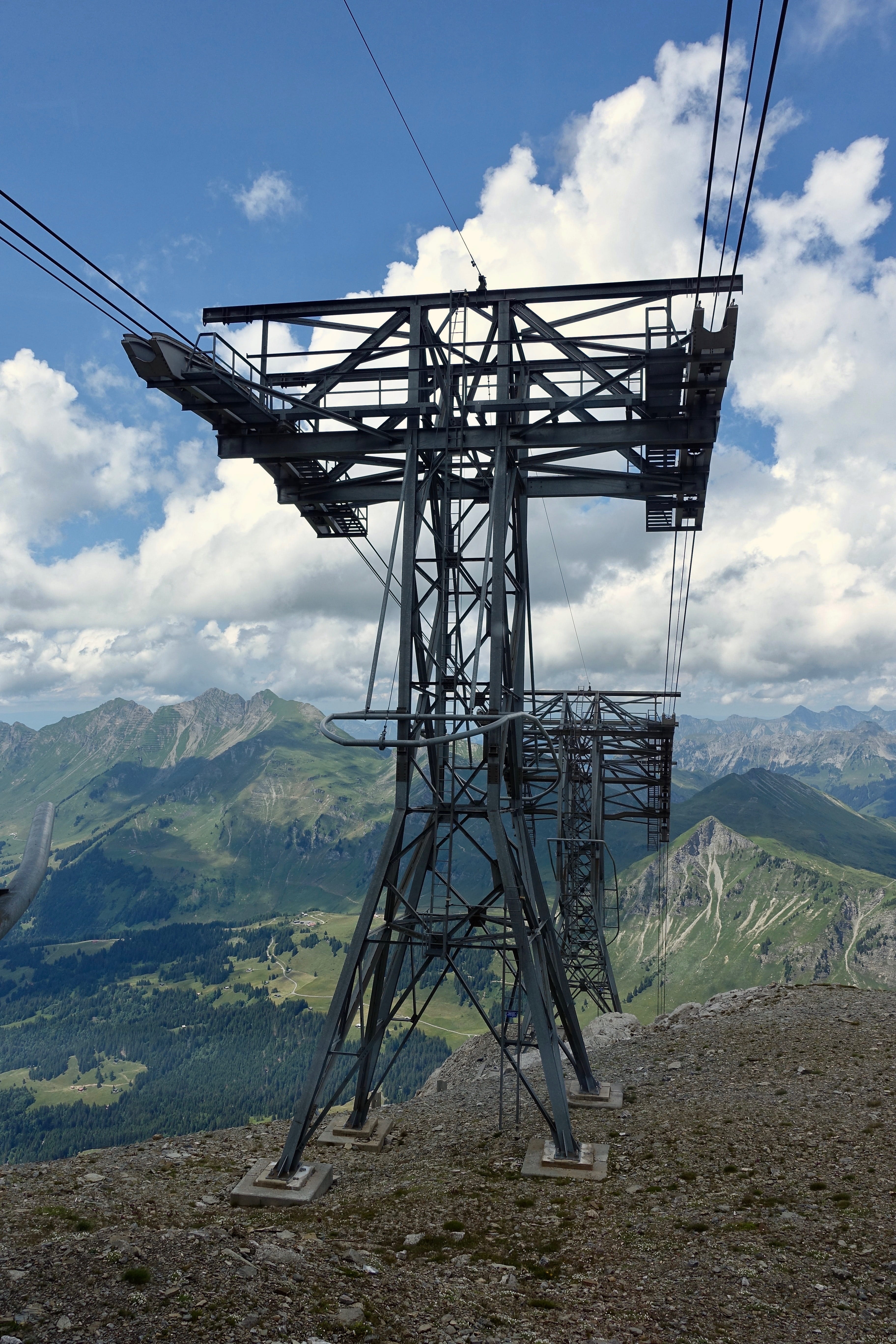 no people, cable, power, 5K, tranquil scene, mountain range, industry, day, power supply, cable car, connection, sky, outdoors, tranquility, non-urban scene, Phone HD Wallpaper