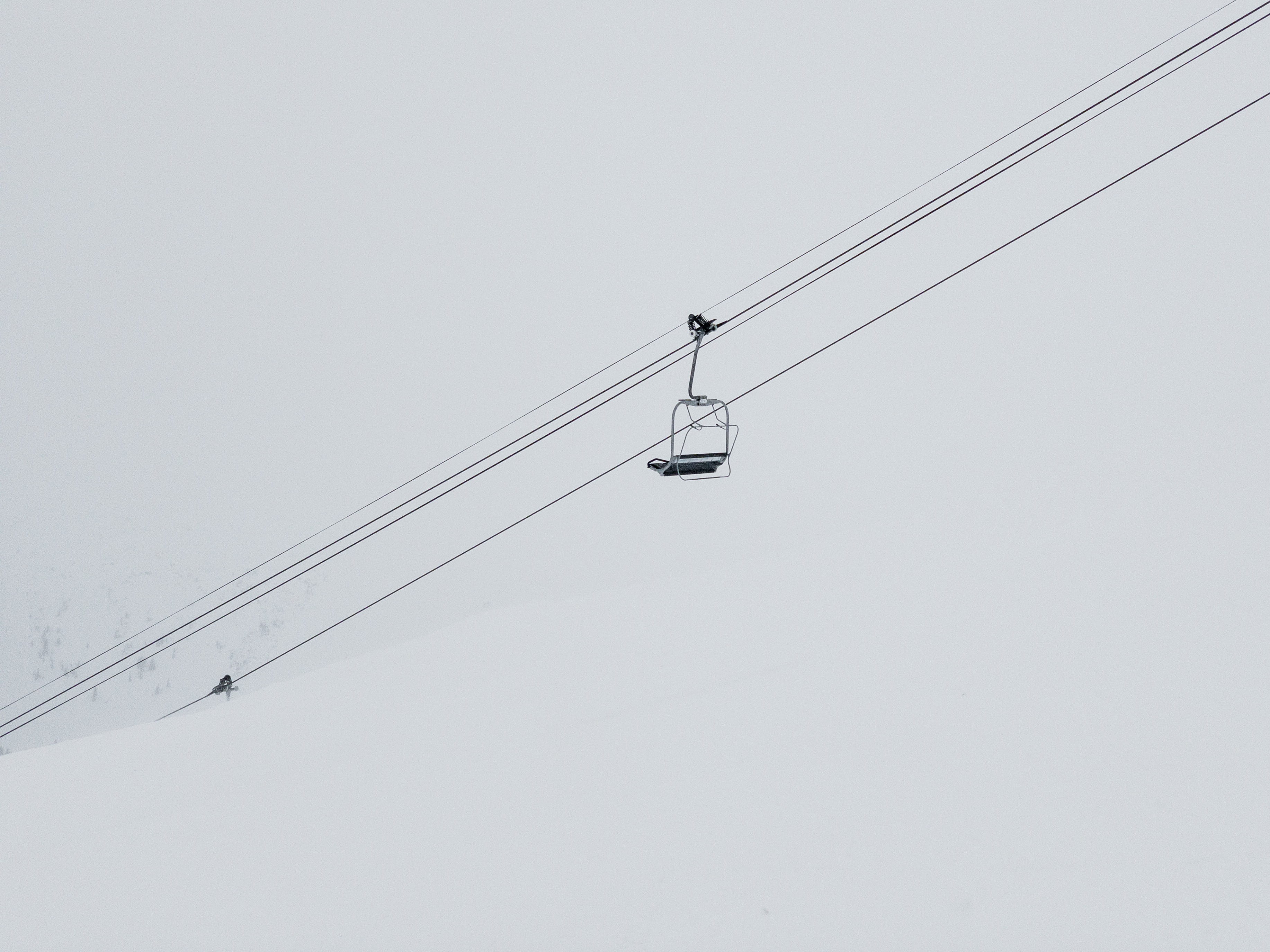 day, cable, ski, beauty in nature, black, electricity, low angle view, power supply, transportation, connection, mode of transportation, power line, clear sky, HD Wallpaper