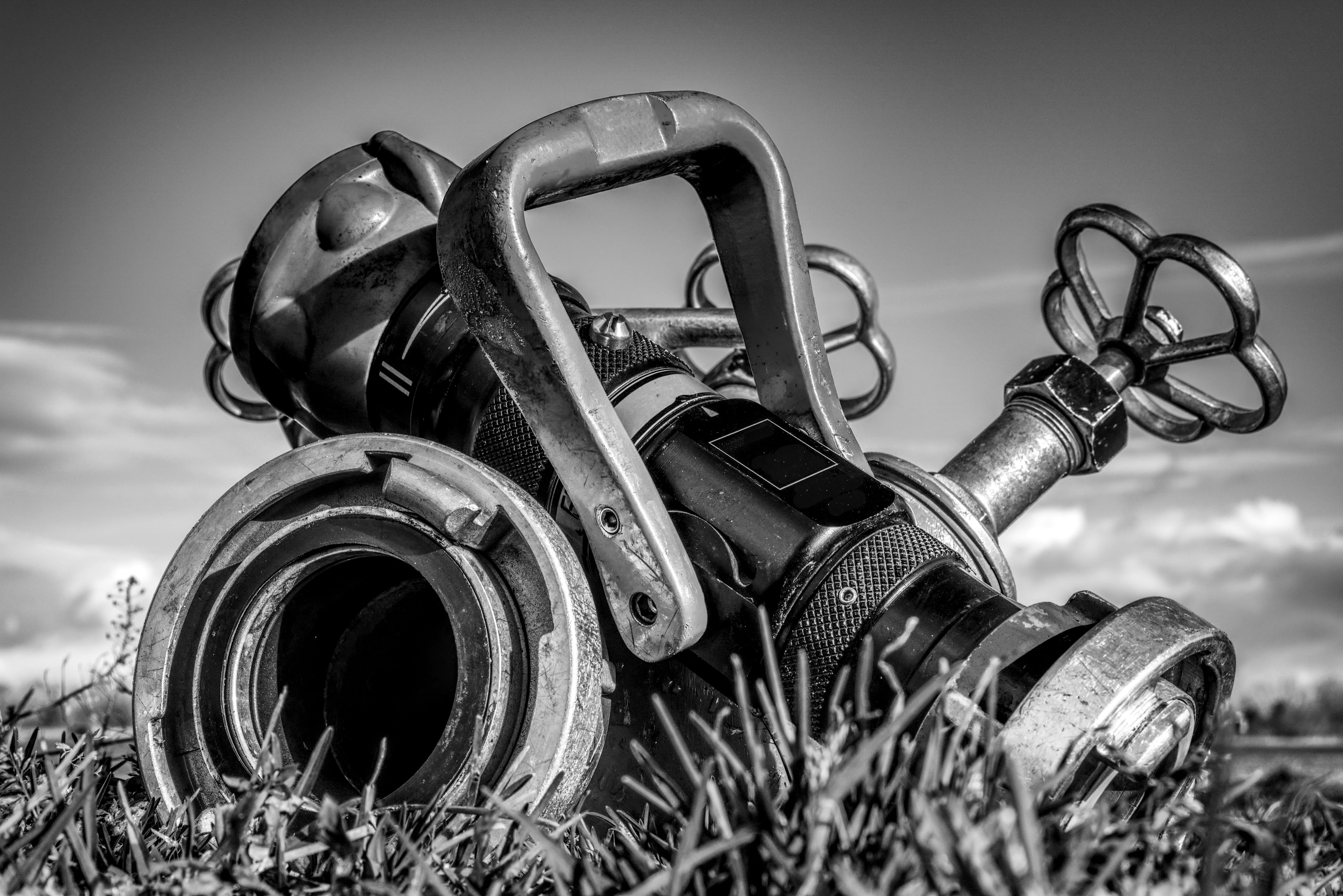 focus on foreground, wheel, close-up, grass, selective focus, nature, land, day, machinery, white, no people, adapter, protection, delete, safety, equipment, HD Wallpaper