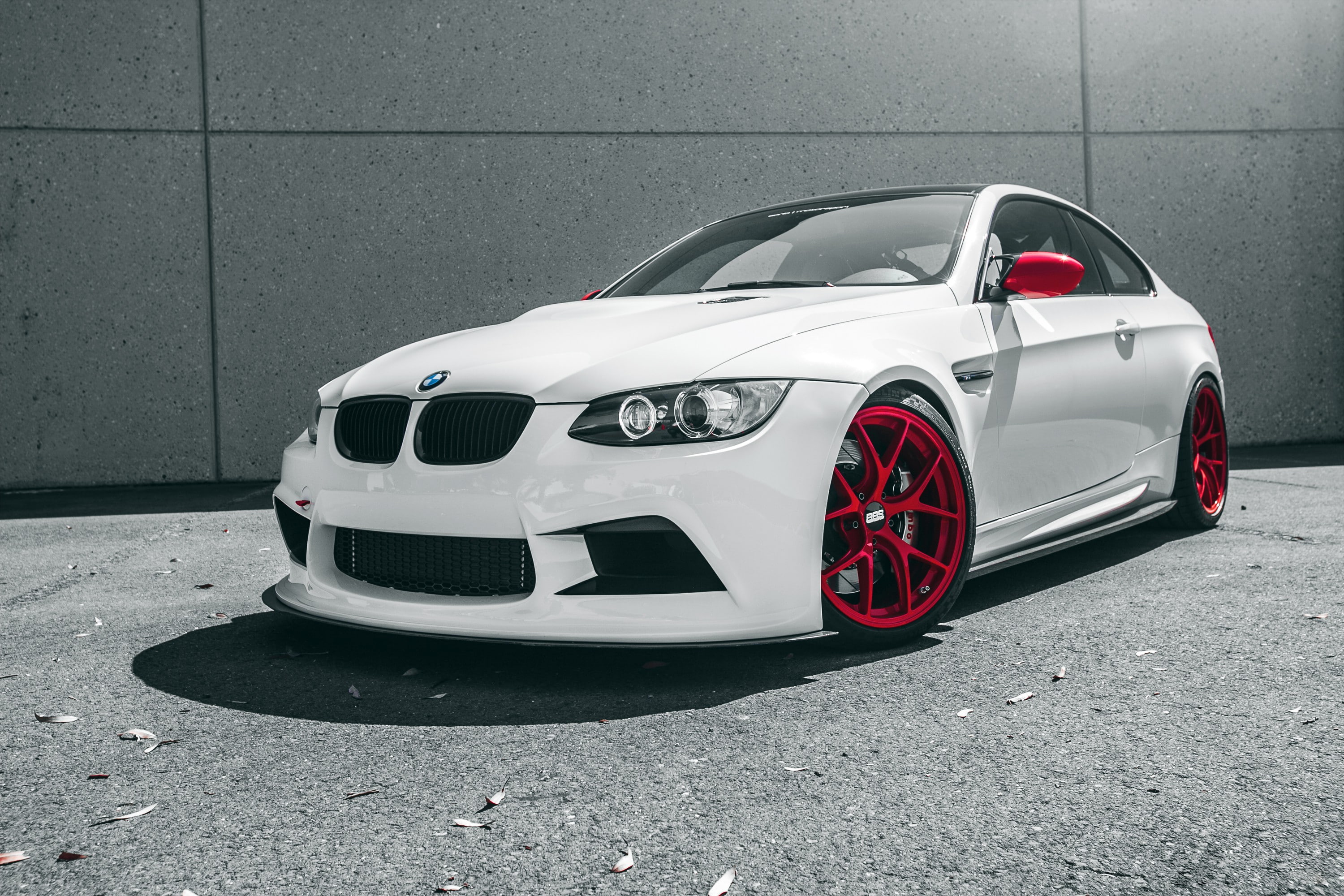 bmx, bmw, coupe, bmw m3, cars, front, avtooboi, boomer, car, white, m, 2K, HD Wallpaper