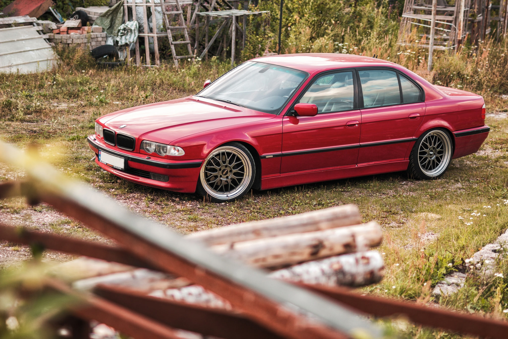 1080P, E38, stance, 7 series, tuning, BMW, car, HD Wallpaper