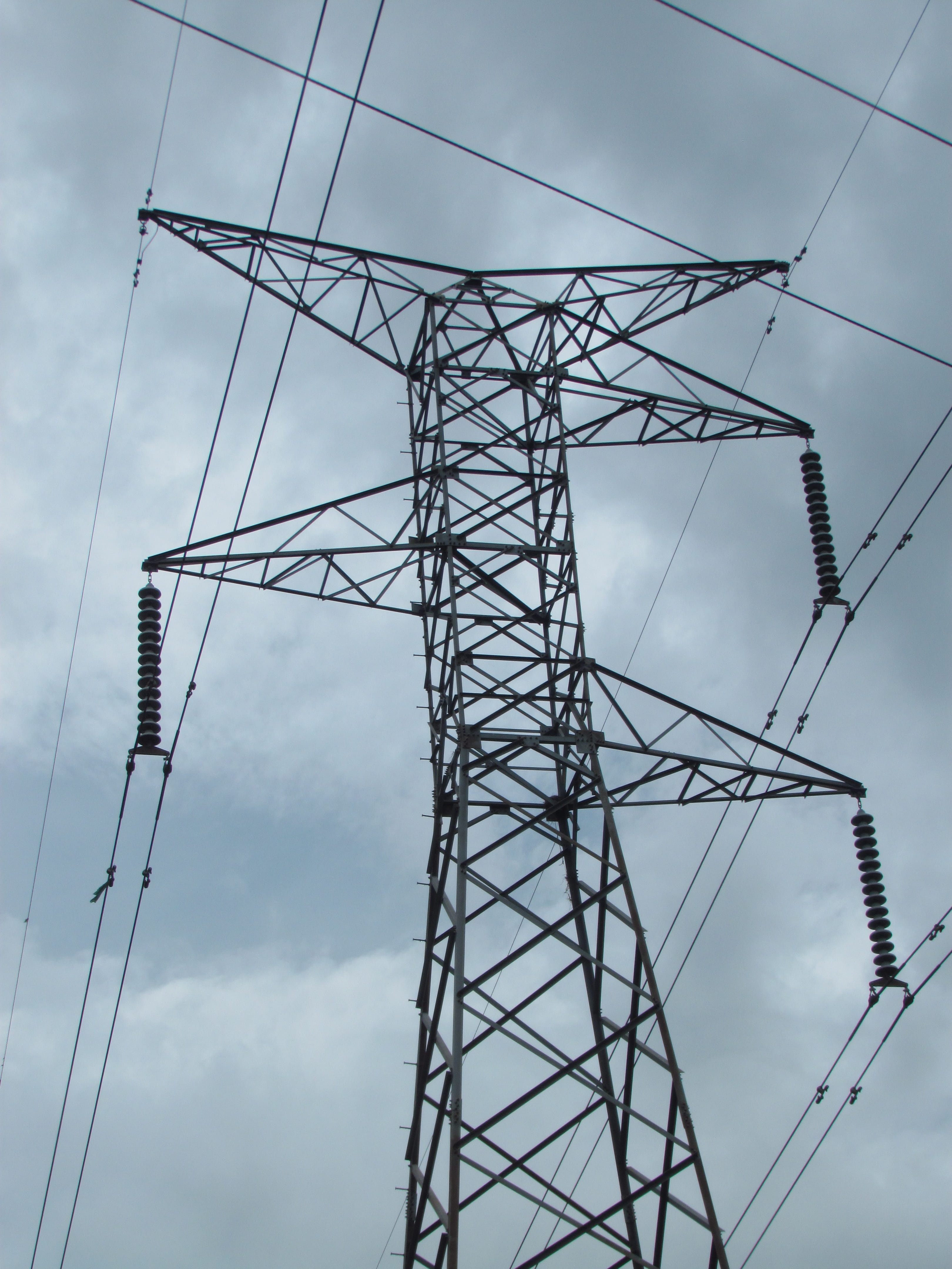 hv, connection, cable, electricians, day, electricity pylon, outdoors, sky, danger, Tower, complexity, low angle view, nature, electrical equipment, power line, Phone HD Wallpaper