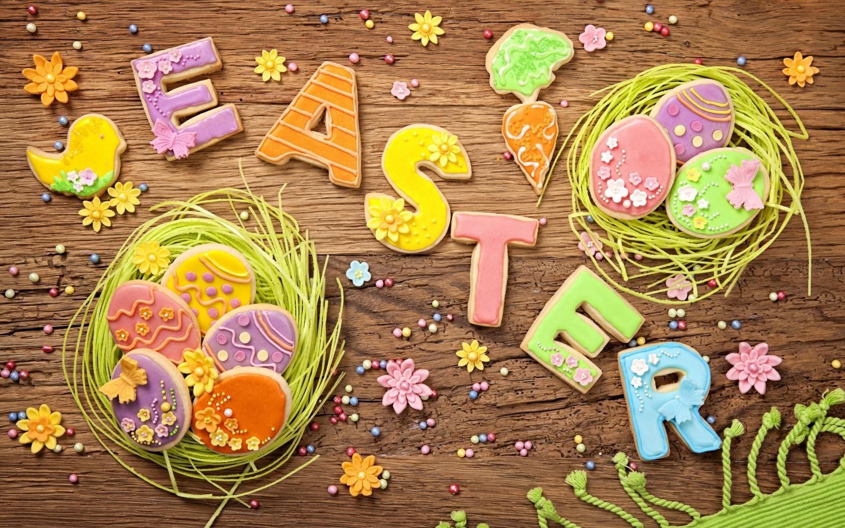 720P, cookies, eggs, spring, easter, HD Wallpaper