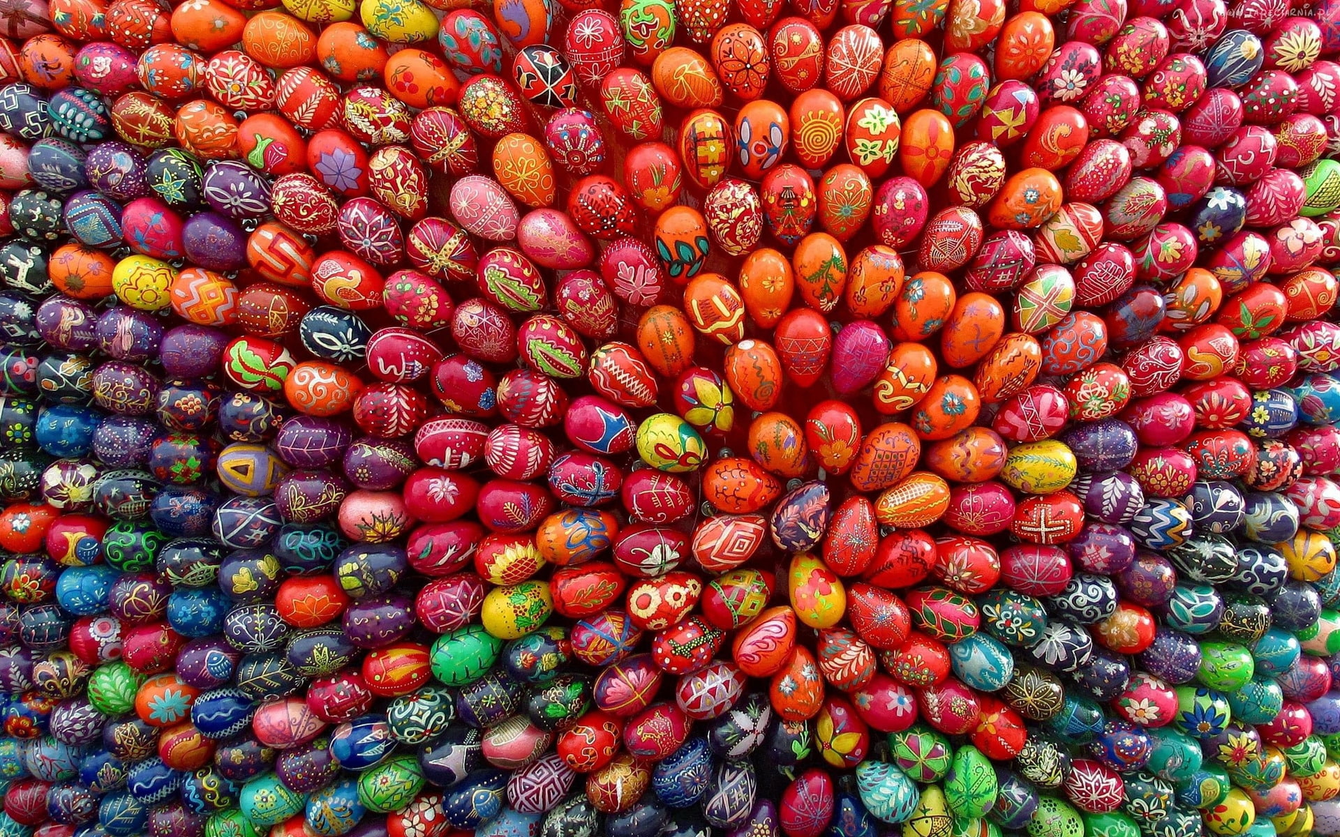 1080P, easter, eggs, desktop, lots, egg, colors, paint, HD Wallpaper