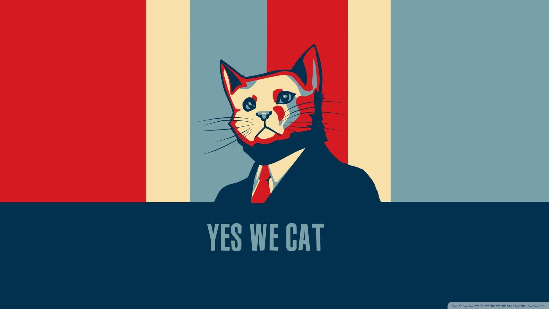 cat, mammal, men, representation, feline, disguise, text, 1080P, mask, one person, mask - disguise, communication, cat barack obama humor hope posters, HD Wallpaper