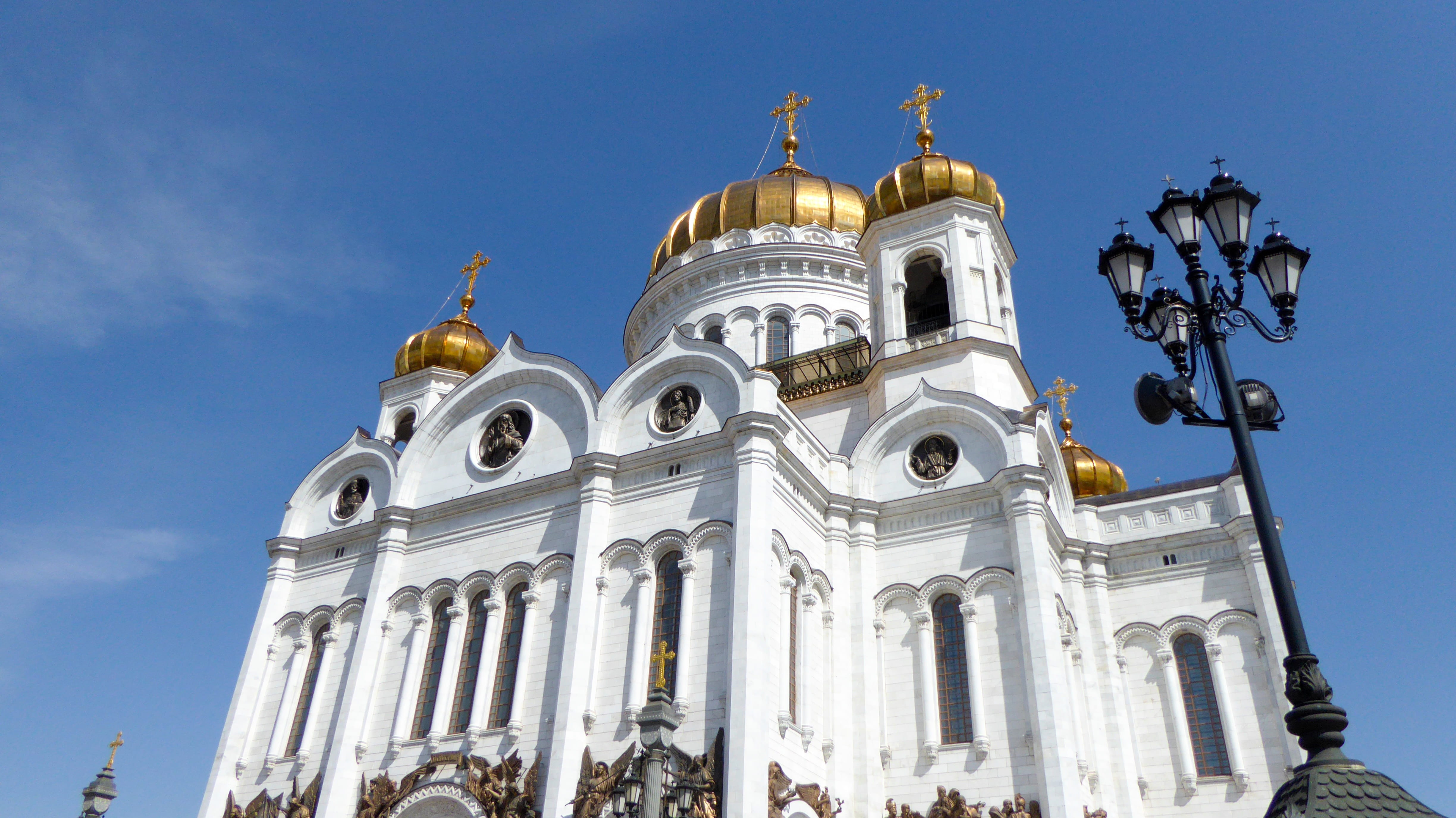 christ, river cruise, ornate, christianity, tourist attraction, belief, cultures, cross, blue, outdoors, orthodox Church, sculpture, nature, architecture And Buildings, HD Wallpaper
