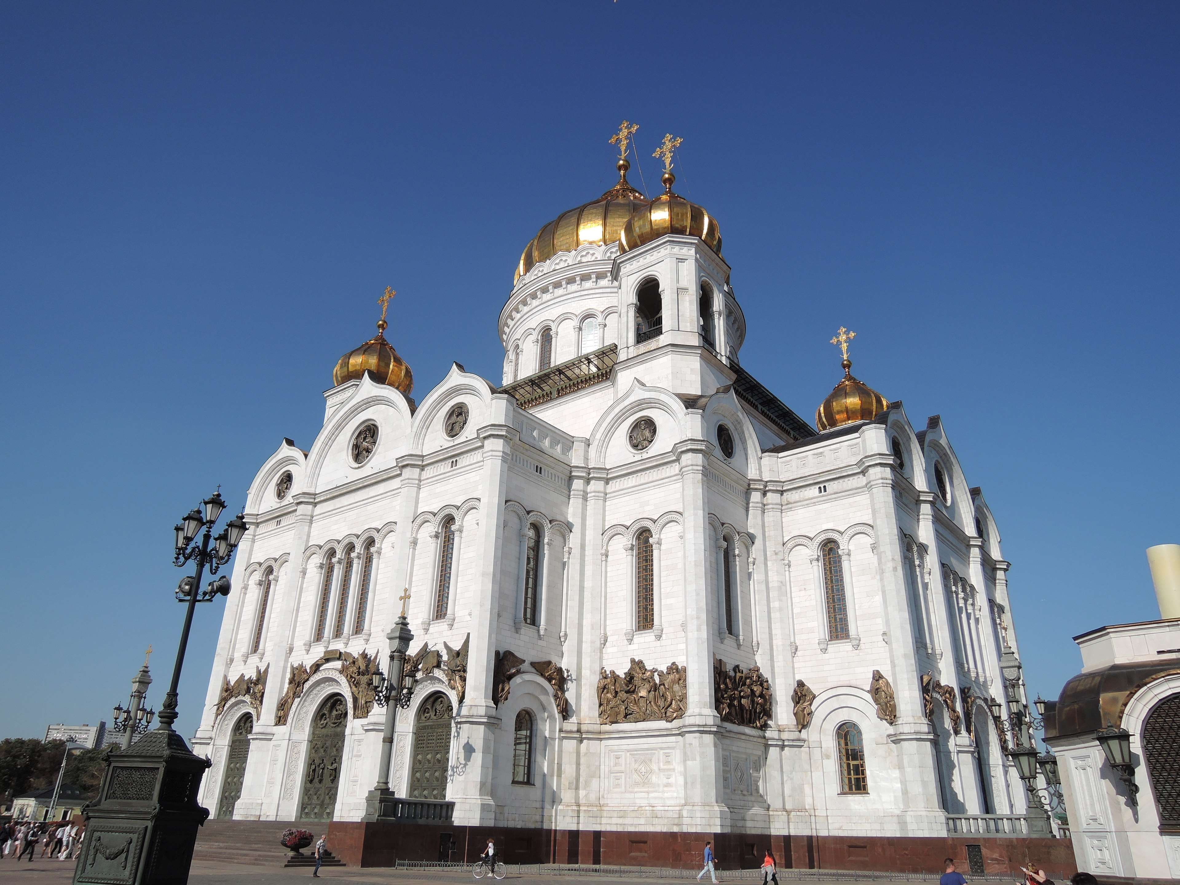 sky, no people, cathedral of christ the saviour, architectural column, architecture, spirituality, low angle view, the past, outdoors, tourism, clear sky, HD Wallpaper