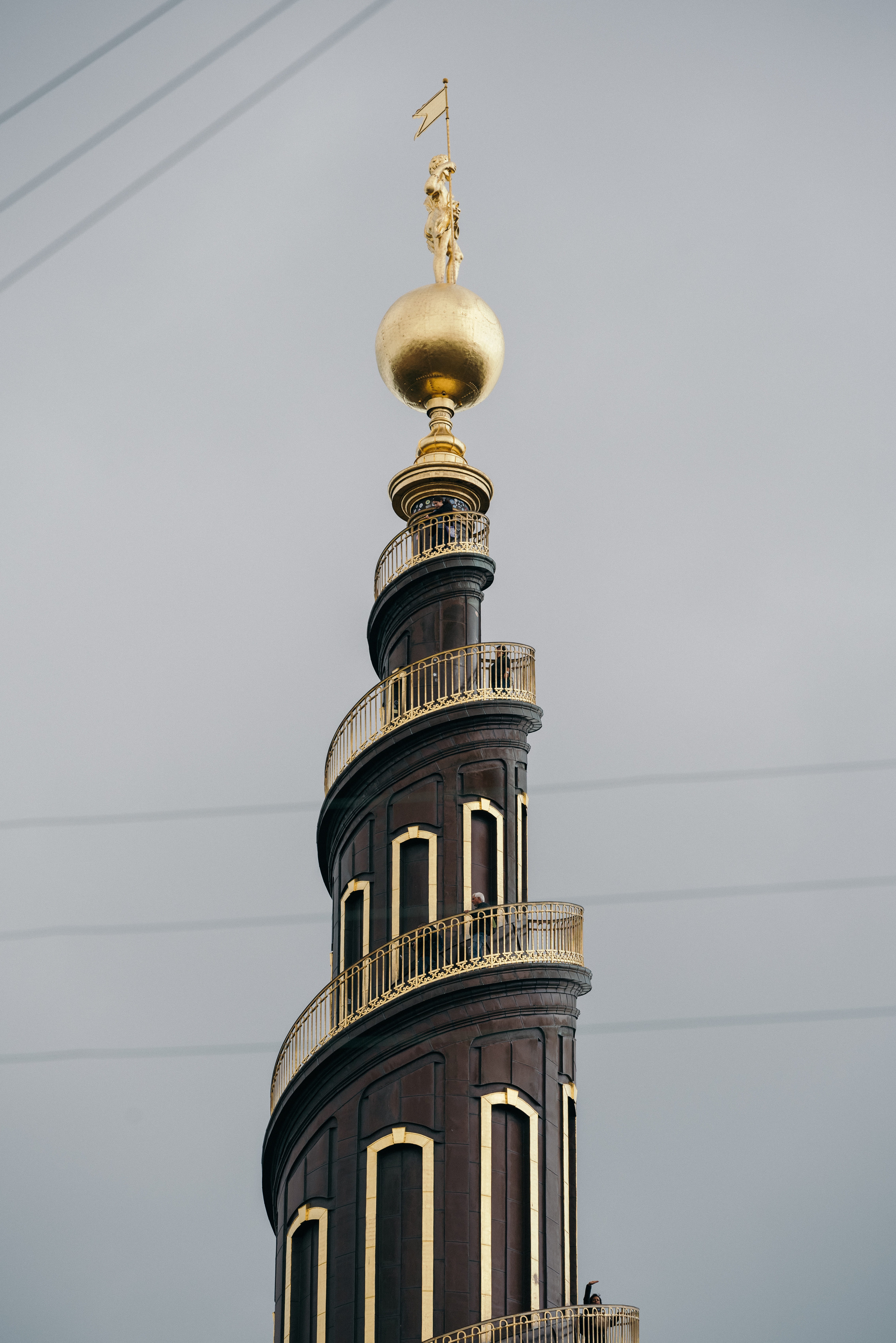 denmark, belief, place of worship, tower, tourism, spire, gold colored, nature, low angle view, travel destinations, spirituality, dome, 5K, religion, Phone HD Wallpaper