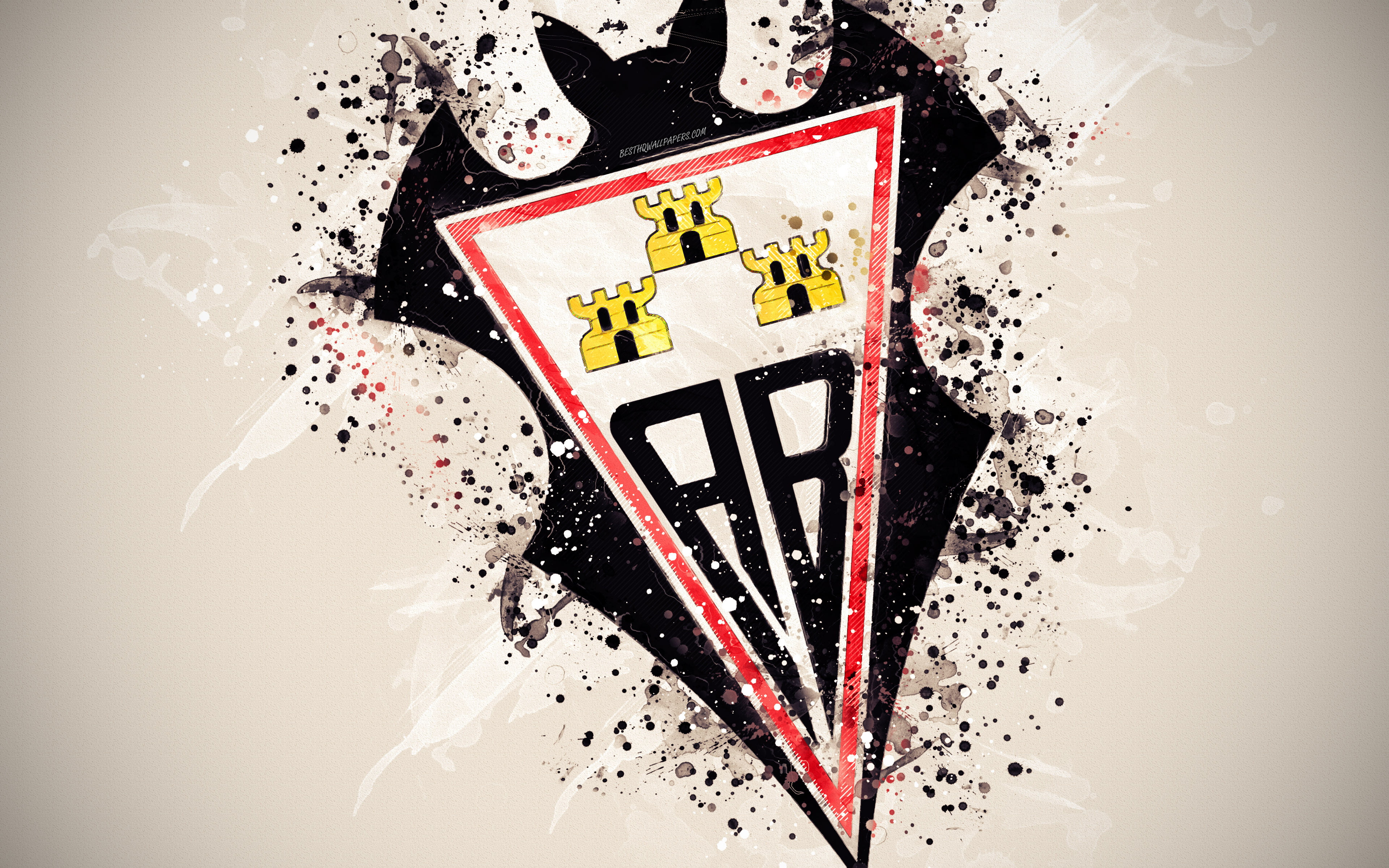 Albacete Balompié, Emblem, Logo, 4K, Soccer, HD Wallpaper