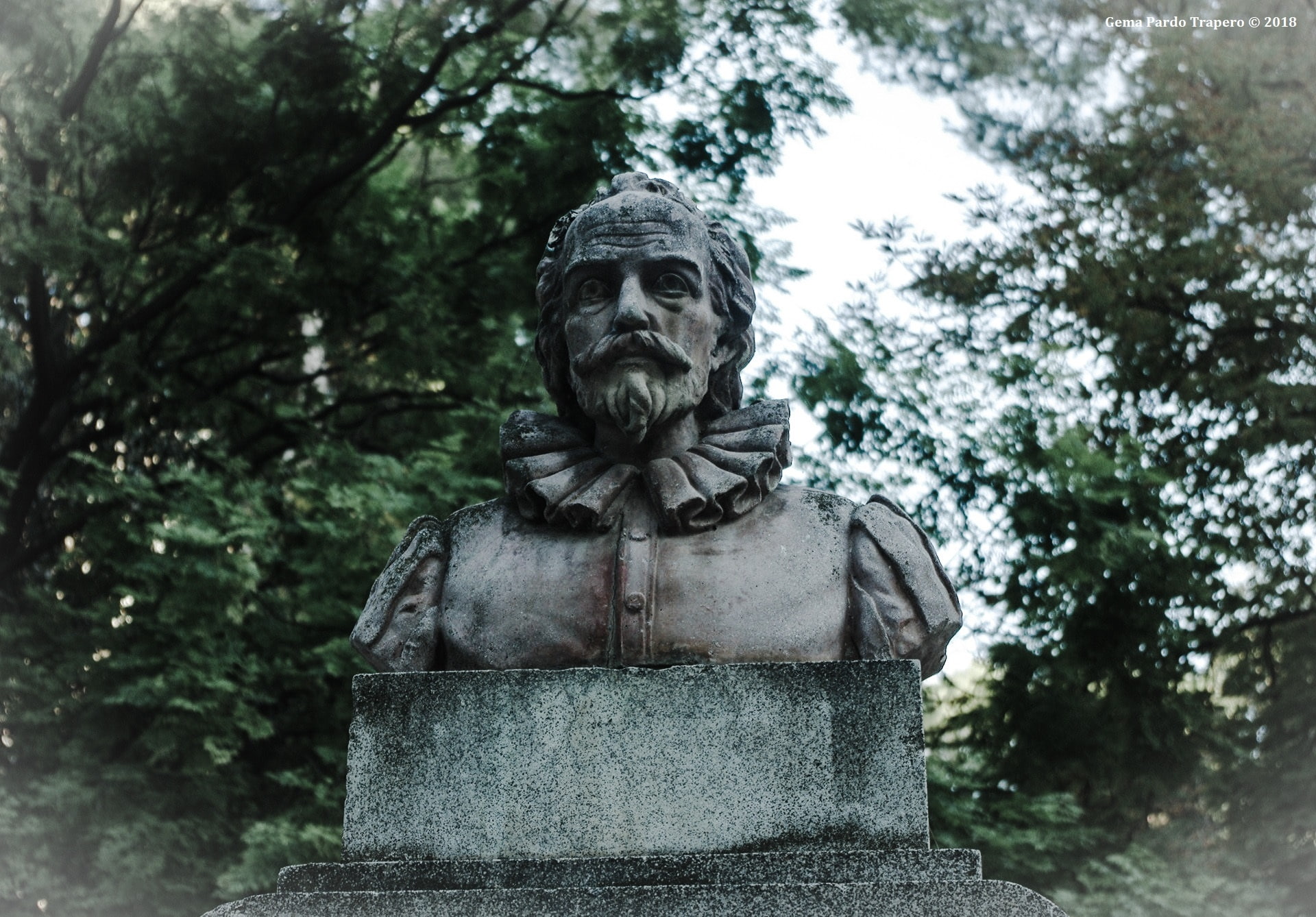 Cervantes, 1080P, Spain, Statue, Albacete, Park, Man Made, HD Wallpaper