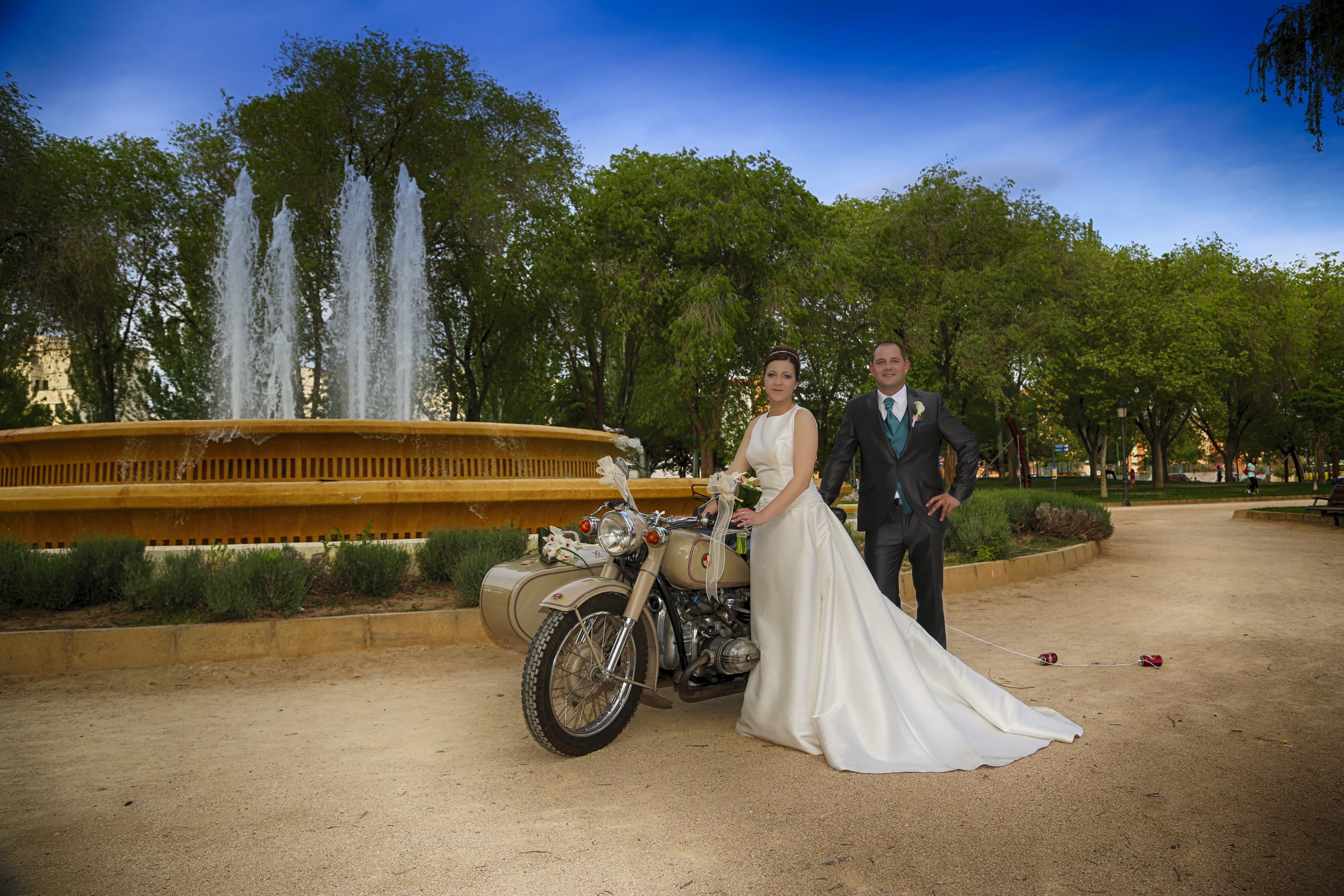 transportation, tree, newlywed, wedding, land vehicle, different weddings, nature, senior adult, riding, lifestyles, people, real people, fashion, outdoors, HD Wallpaper