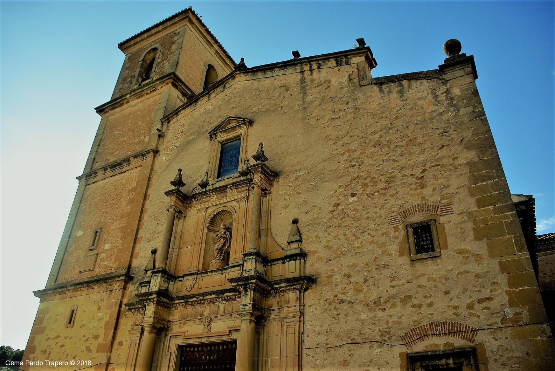 Church, Architecture, Churches, 1080P, Albacete, Spain, Statue, Building, HD Wallpaper