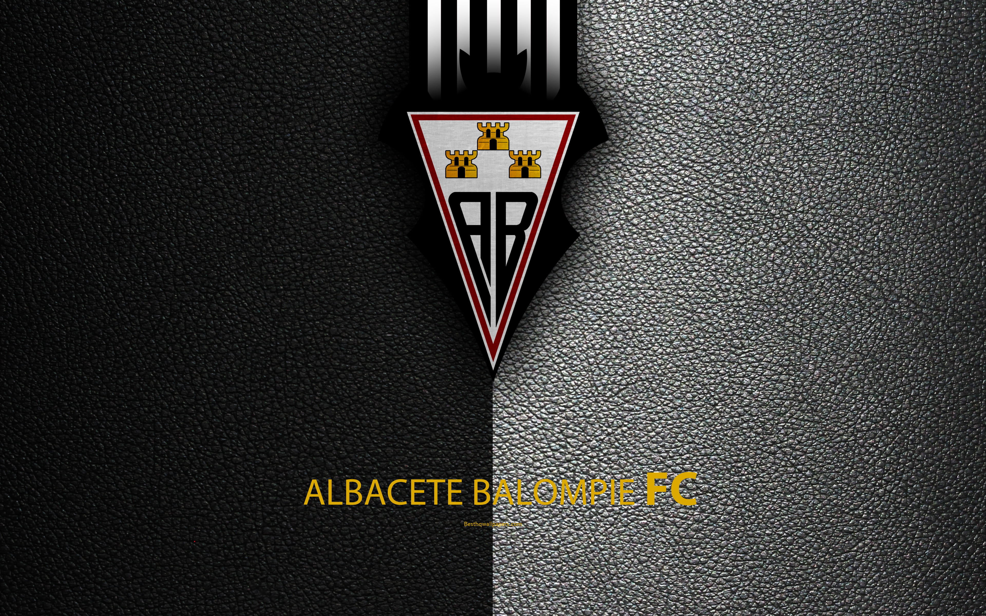 Soccer, 4K, Albacete Balompié, Emblem, Logo, HD Wallpaper