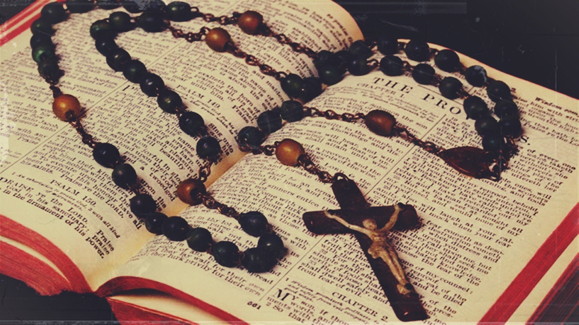 1080P, holy bible holy rosary cross jesus christ, HD Wallpaper