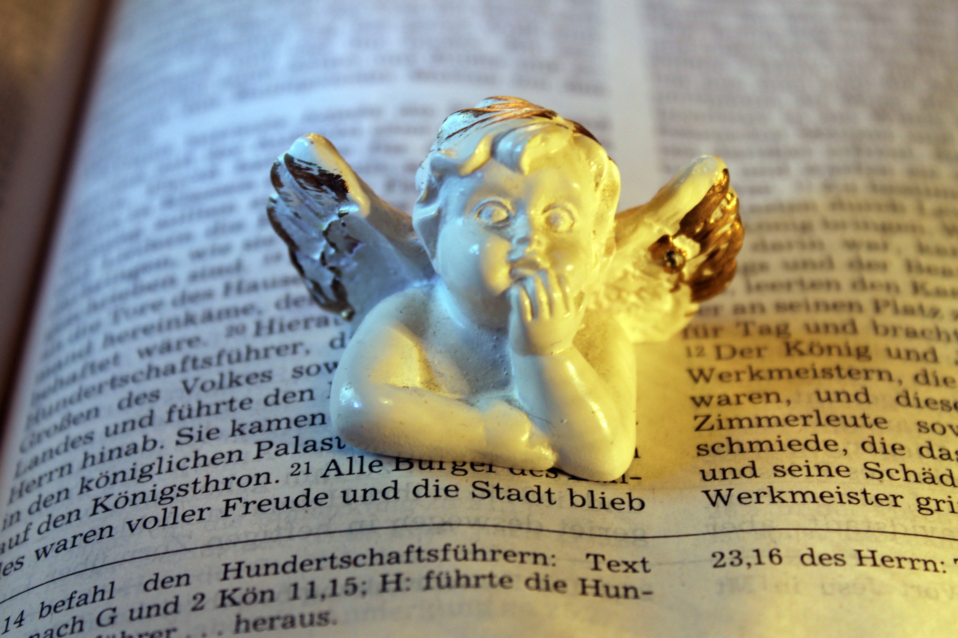 male likeness, 2K, god, christianity, sculpture, religion, close-up, angel, rosary, christian, cross, spirituality, the holy book, publication, text, belief, HD Wallpaper