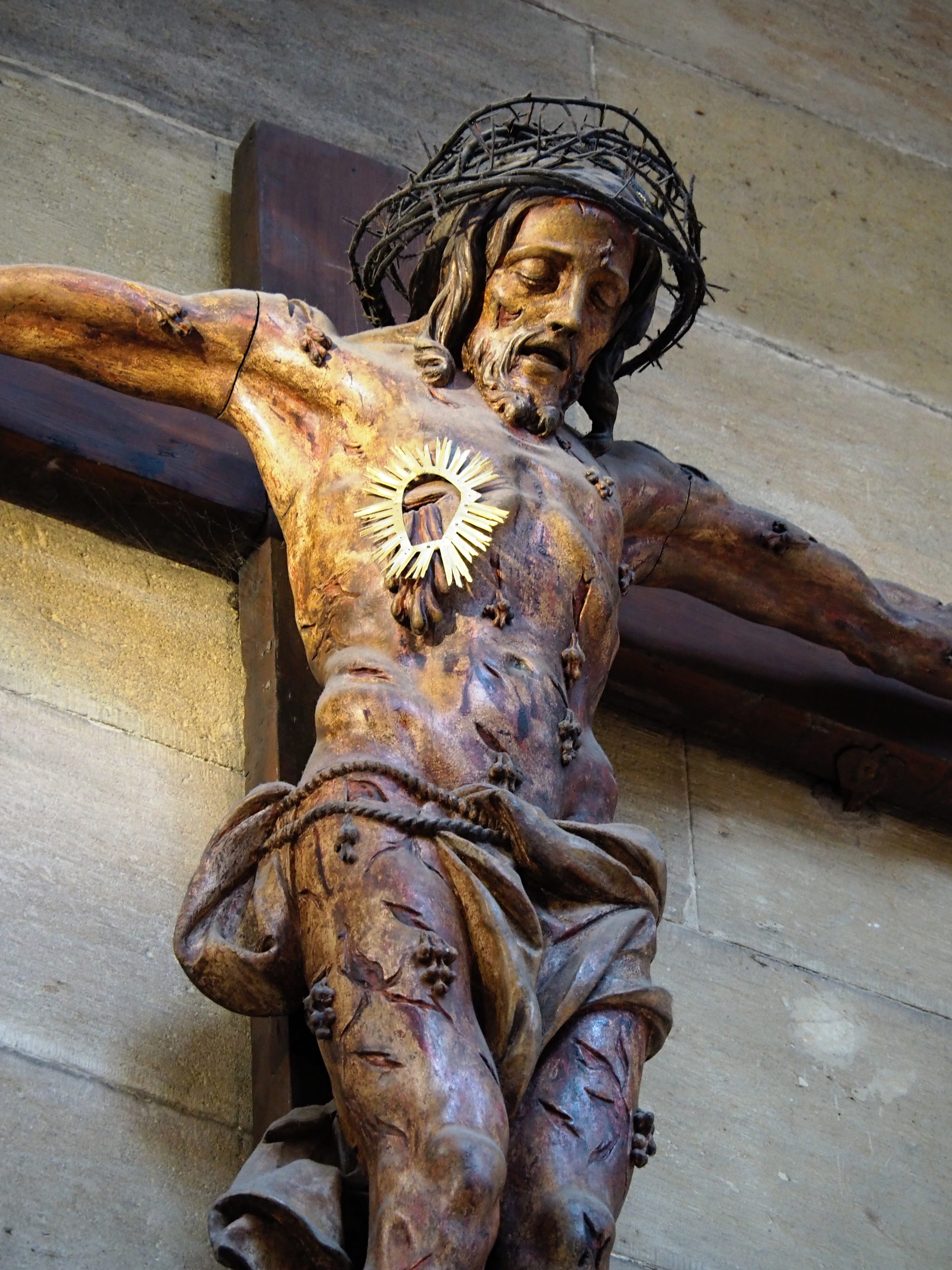 male likeness, jesus, cross, built structure, human representation, creativity, art and craft, religion, the passion of the lord, architecture, spirituality, Phone HD Wallpaper