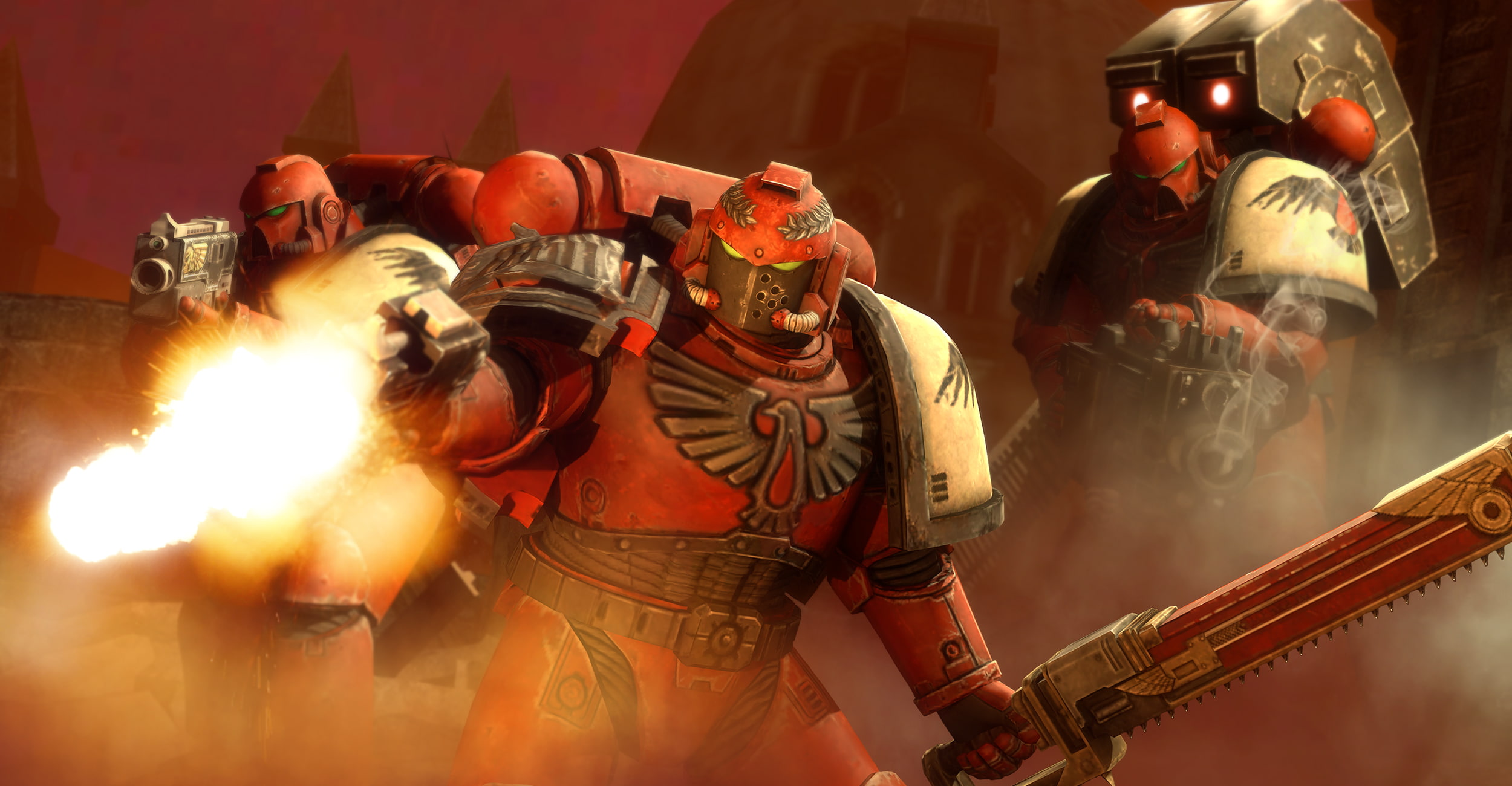 armor, battle, firing, 40000, warhammer, sci fi, warrior, 1080P, HD Wallpaper