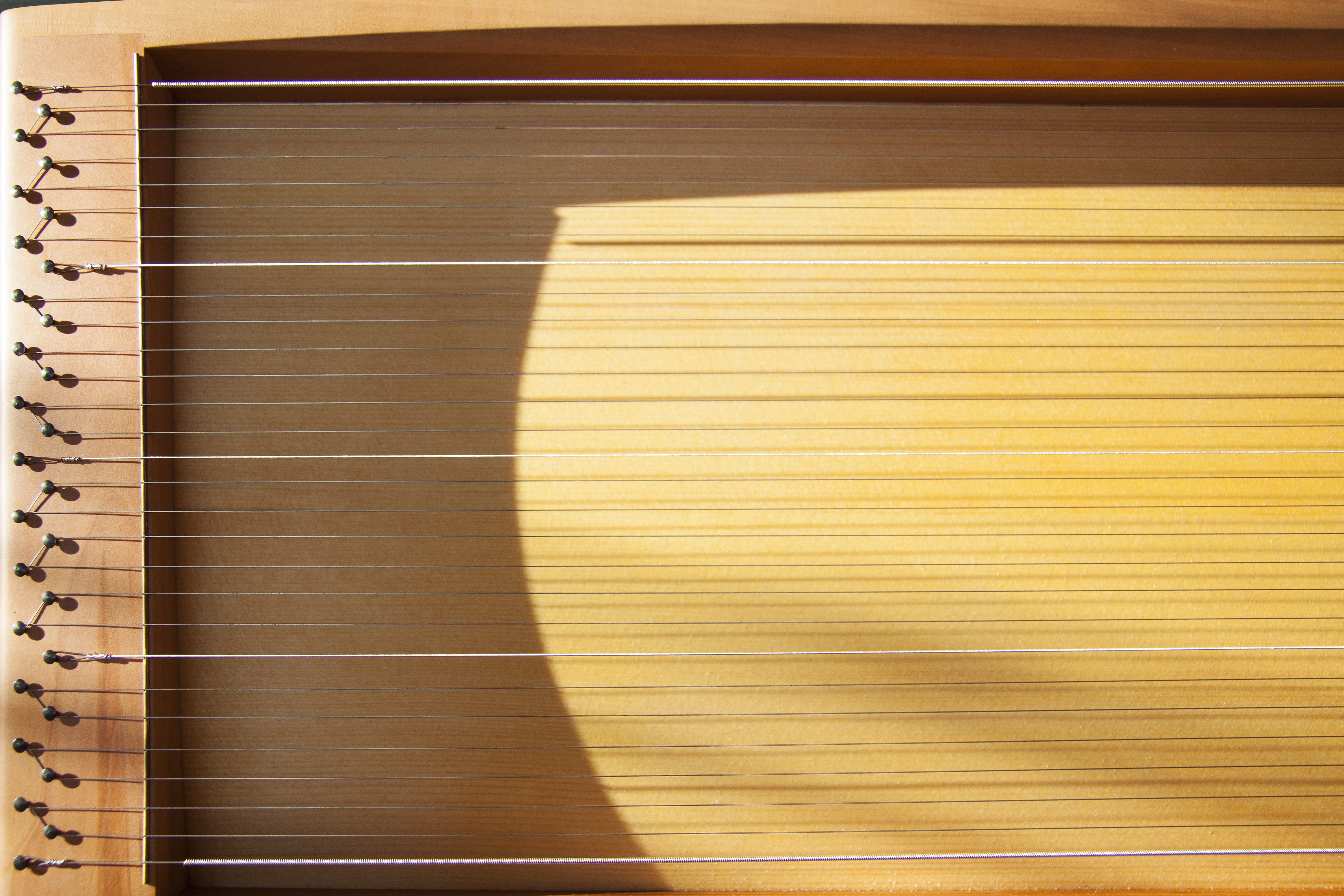 4K, brown, wood, old-fashioned, retro styled, stretched, backgrounds, strings, relationships, music theory, musical instruments similar to, close-up, page, HD Wallpaper