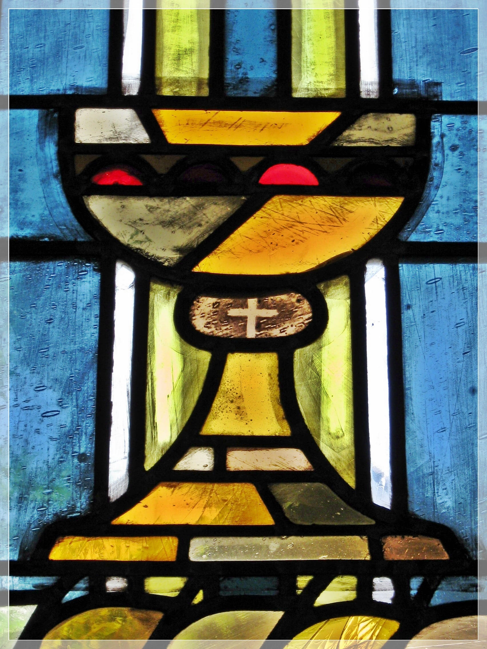 day, Church Window, outdoors, multi colored, graffiti, text, backgrounds, eucharist chalice, wall - building feature, full frame, 1080P, wheel, metal, Phone HD Wallpaper