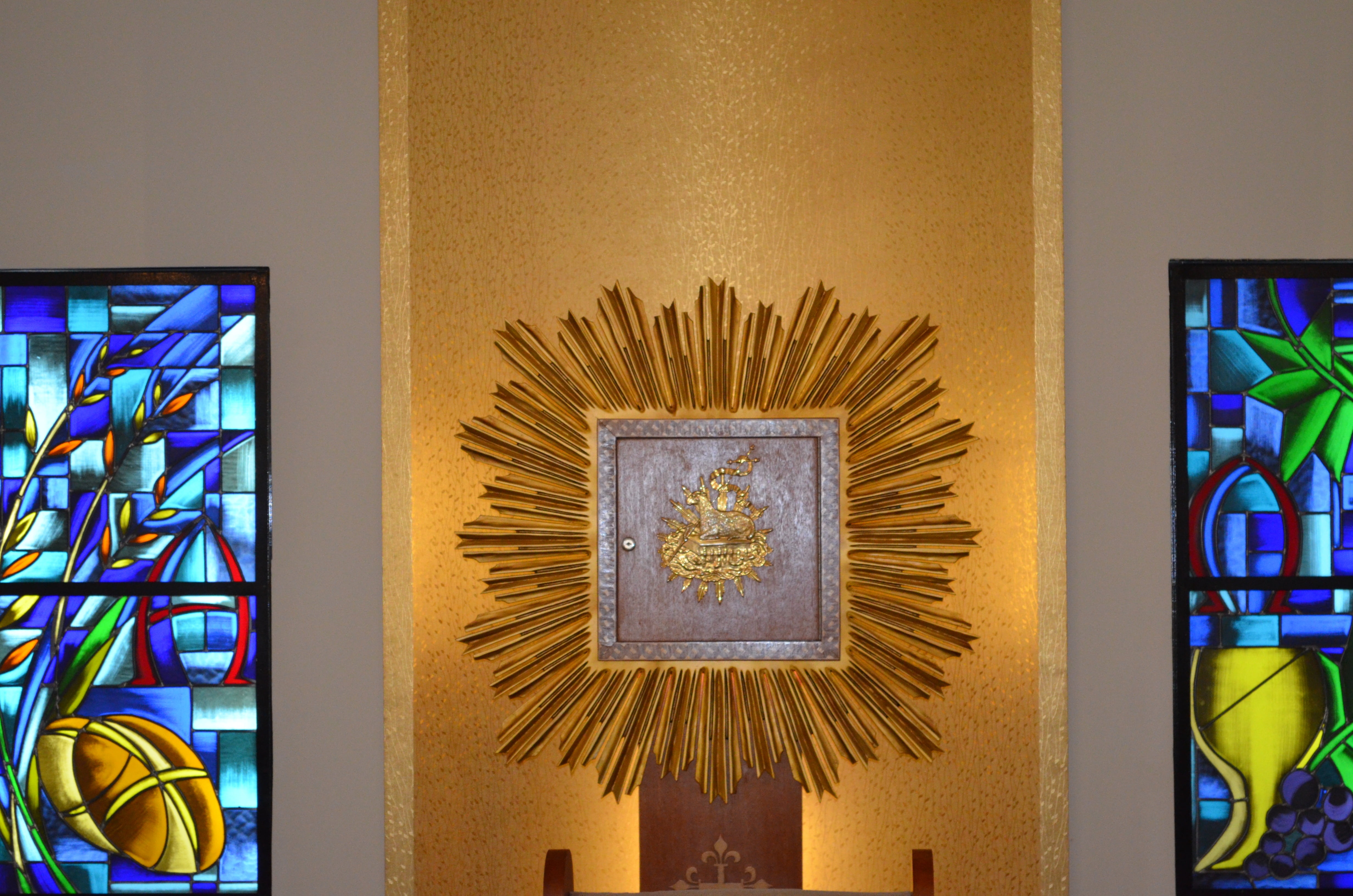 architecture, shape, no people, sao paulo apostle, building, creativity, church, paint, close-up, human representation, wall - building feature, yellow, HD Wallpaper