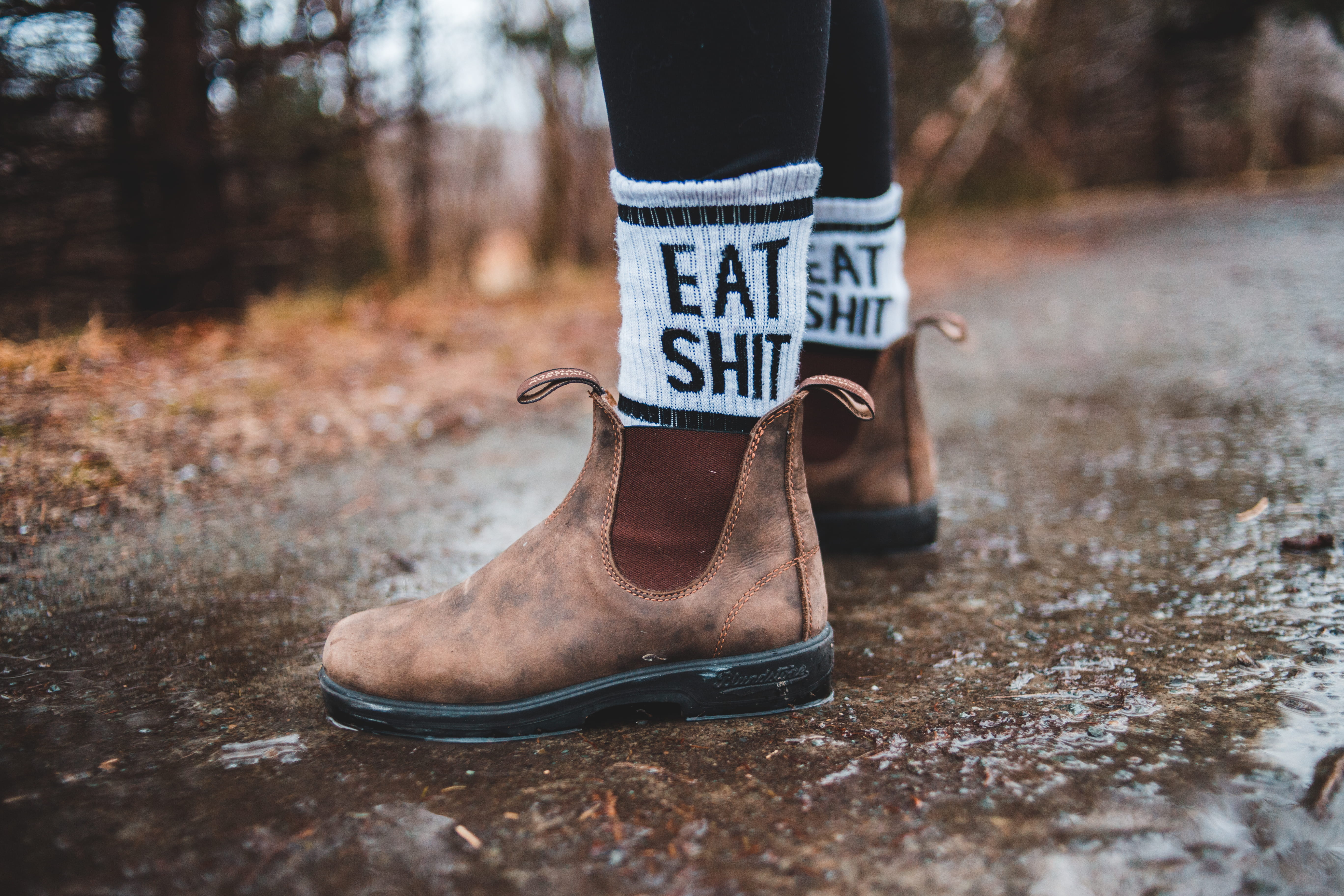 rust, road, shoe, building, leather, no people, sunlight, strap, surface level, close-up, sock, boot, plant, 5K, clogs, tree trunk, sandal, wedge, nature, HD Wallpaper