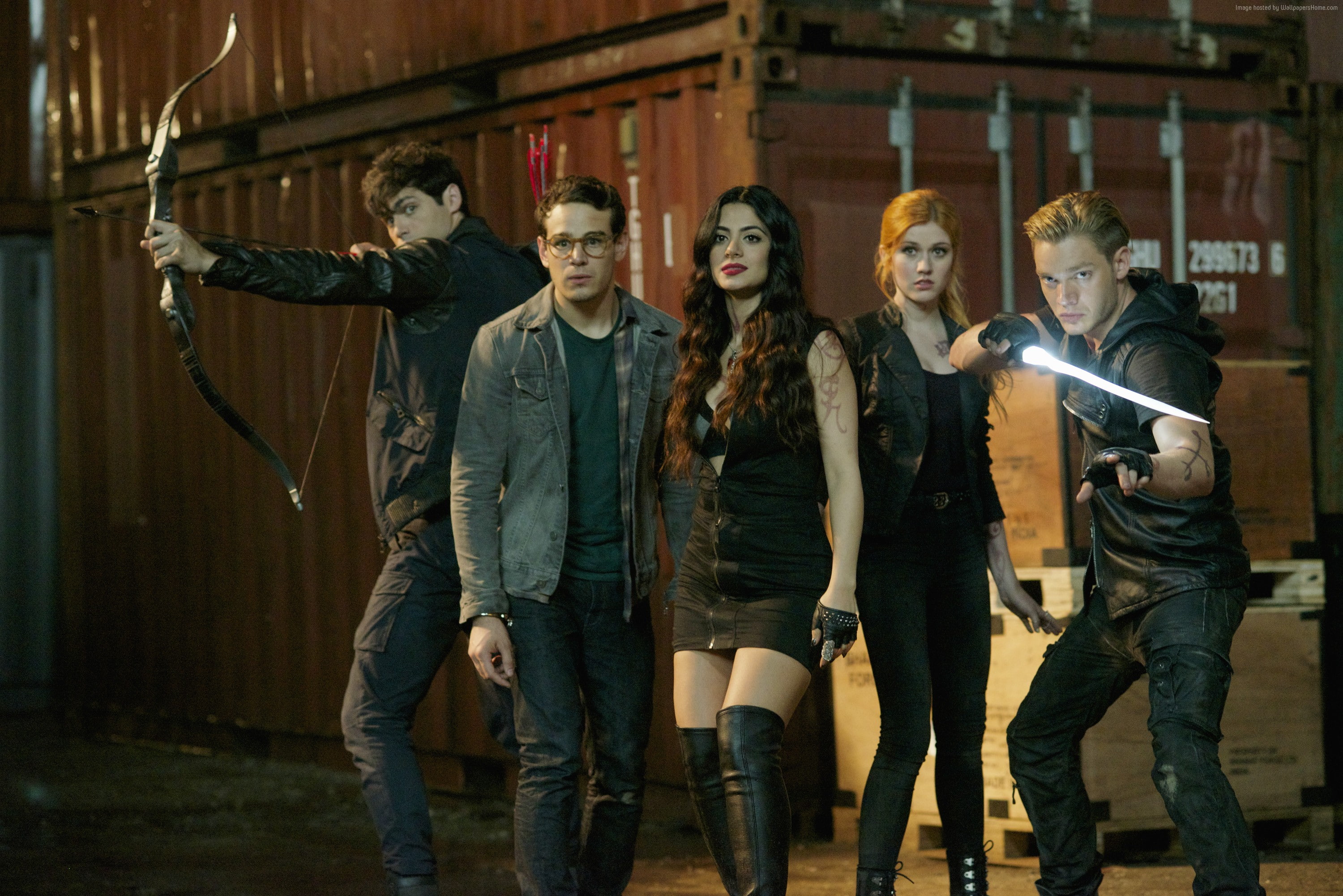 Dominic Sherwood, Best TV series, Shadowhunters, Katherine McNamara, 2K, HD Wallpaper