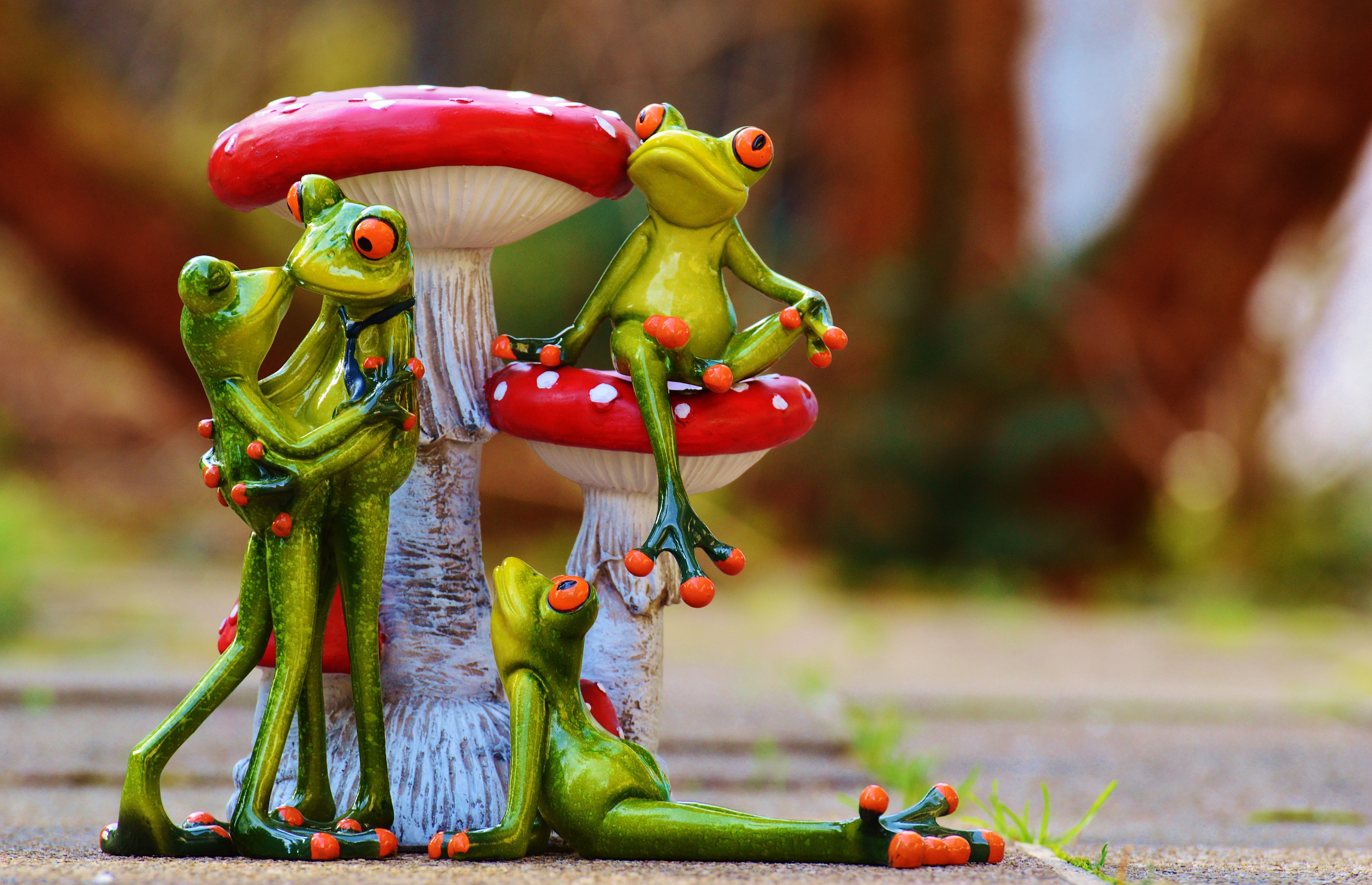 human representation, pair, food, happy, animals, togetherness, no people, fly agaric, nature, together, close-up, food and drink, Mushrooms, representation, HD Wallpaper