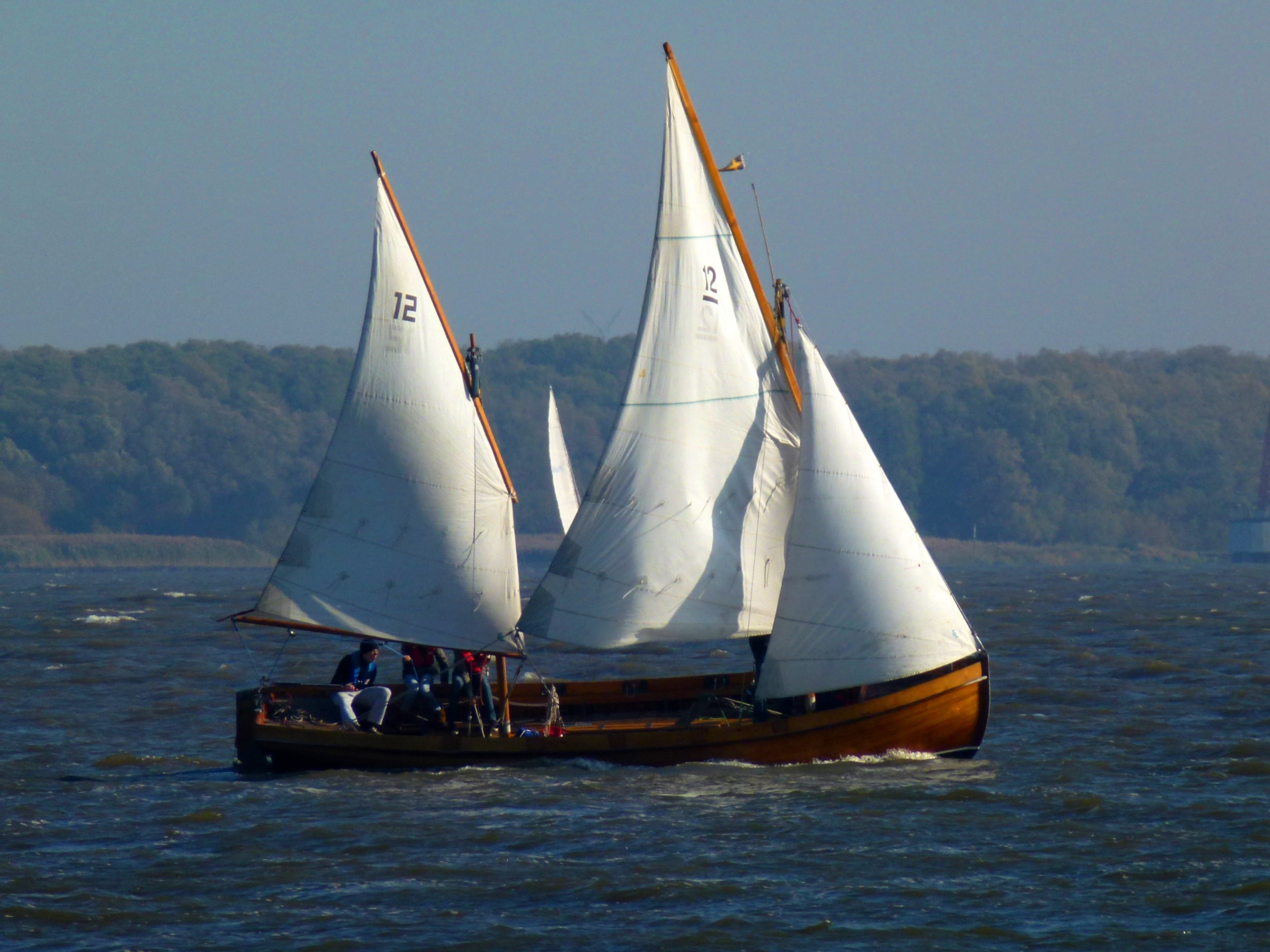 sailing, sailboat, incidental people, sport, leisure activity, boot, sky, romantic, sailing vessel, ship travel, canvas, port, yacht, germany, anchorage, HD Wallpaper